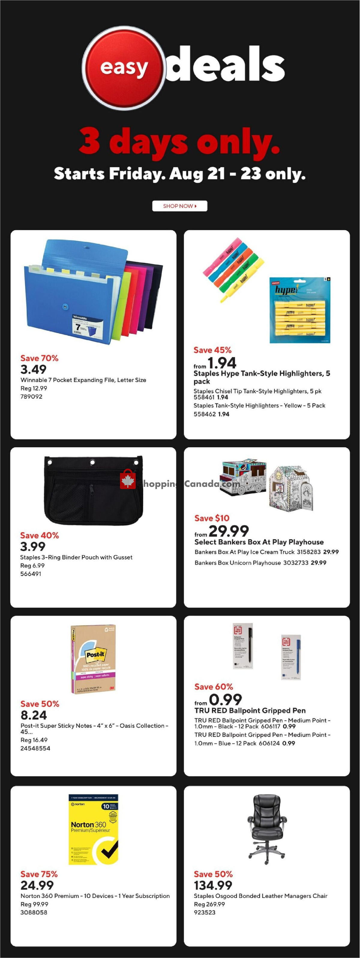 Staples flyer from Friday August 21, 2026 to Thursday August 27, 2026 - page 2