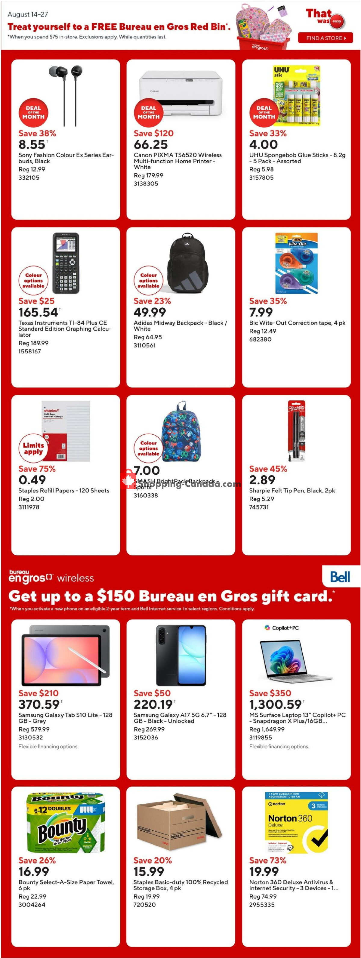 Staples flyer from Friday August 21, 2026 to Thursday August 27, 2026 - page 3