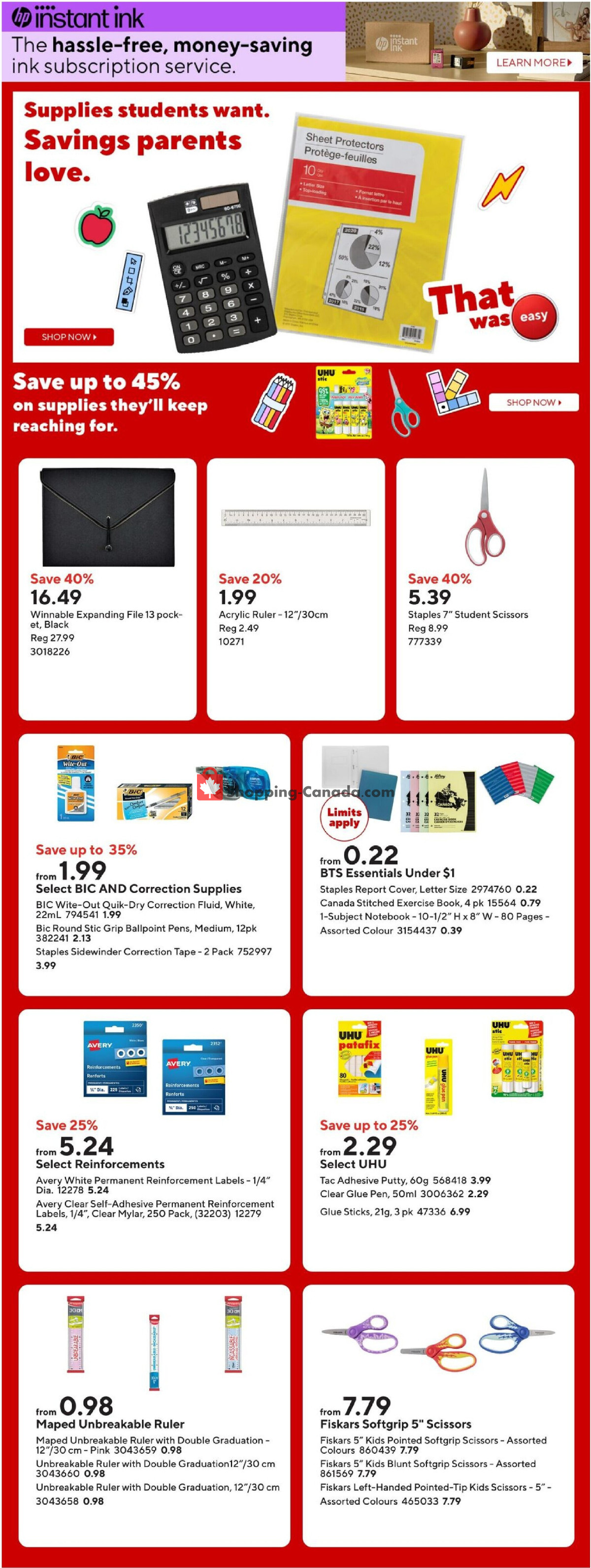 Staples flyer from Friday August 21, 2026 to Thursday August 27, 2026 - page 6