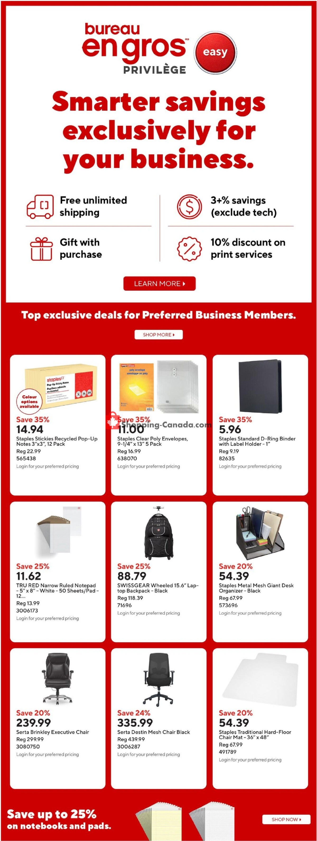 Staples flyer from Friday August 28, 2026 to Thursday September 3, 2026 - page 15