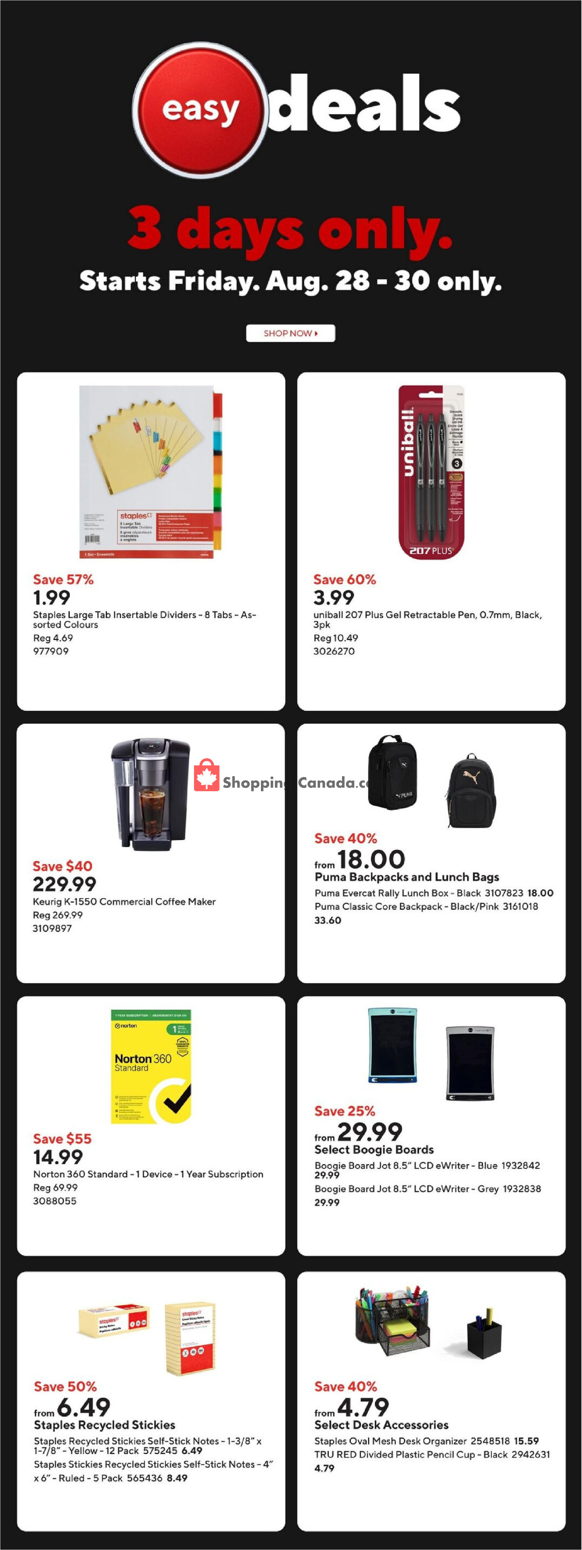 Staples flyer from Friday August 28, 2026 to Thursday September 3, 2026 - page 2