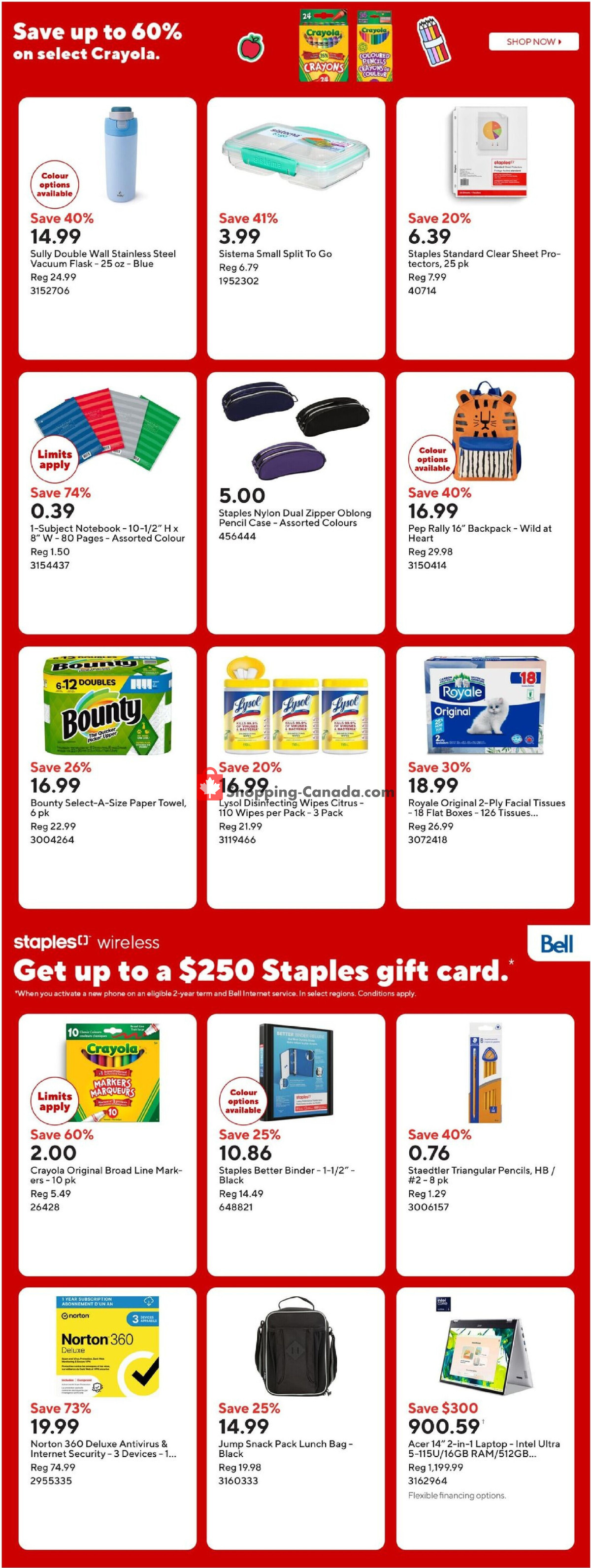 Staples flyer from Friday August 28, 2026 to Thursday September 3, 2026 - page 3