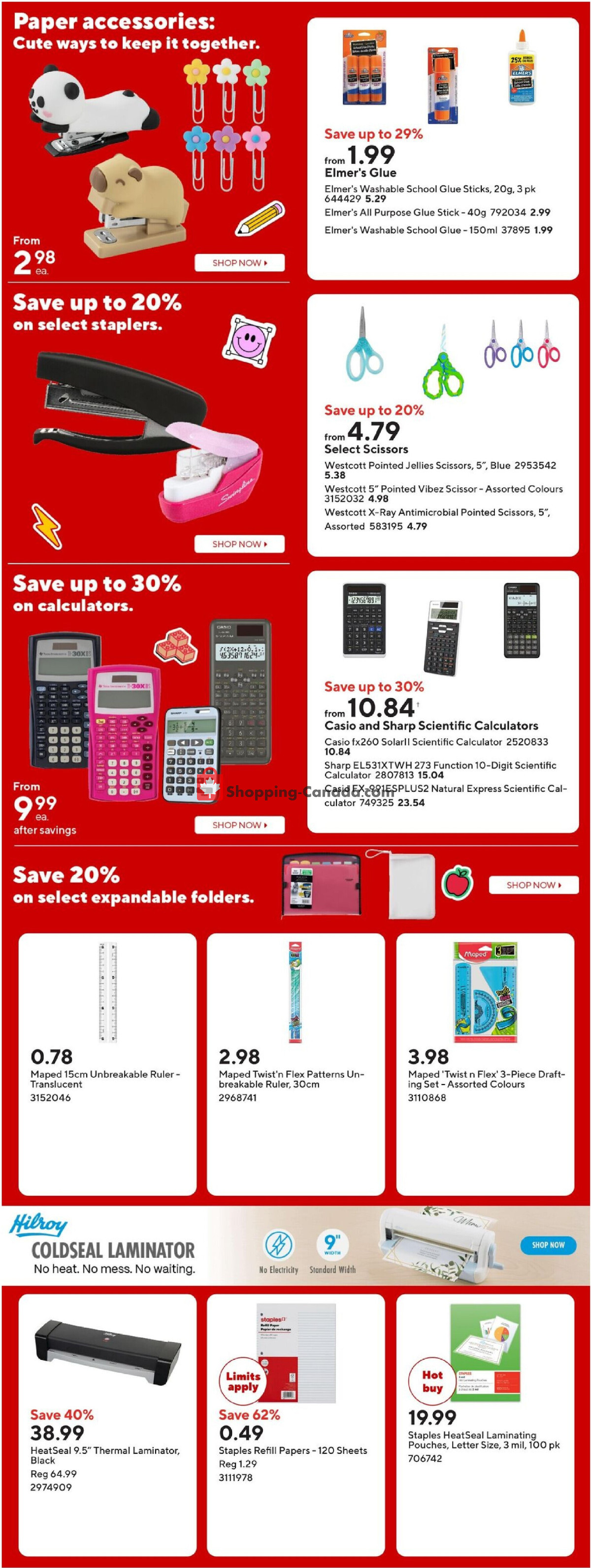 Staples flyer from Friday August 28, 2026 to Thursday September 3, 2026 - page 6