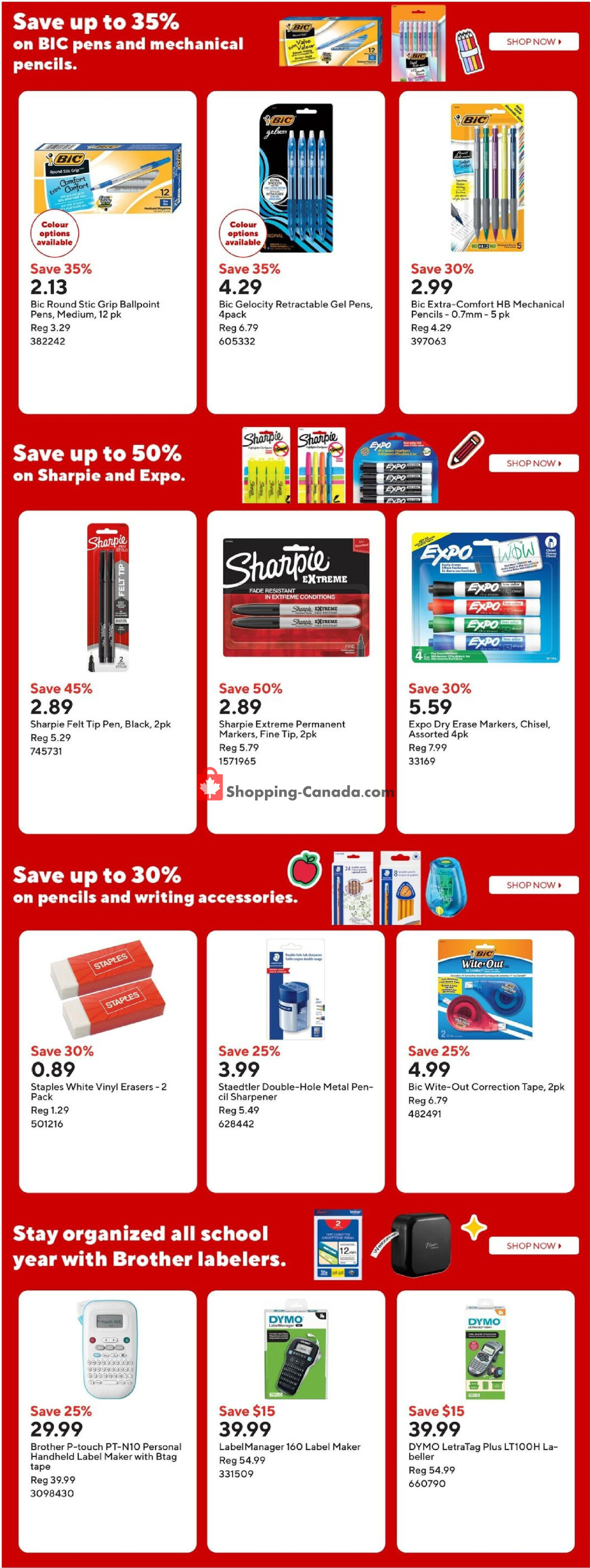 Staples flyer from Friday August 28, 2026 to Thursday September 3, 2026 - page 7