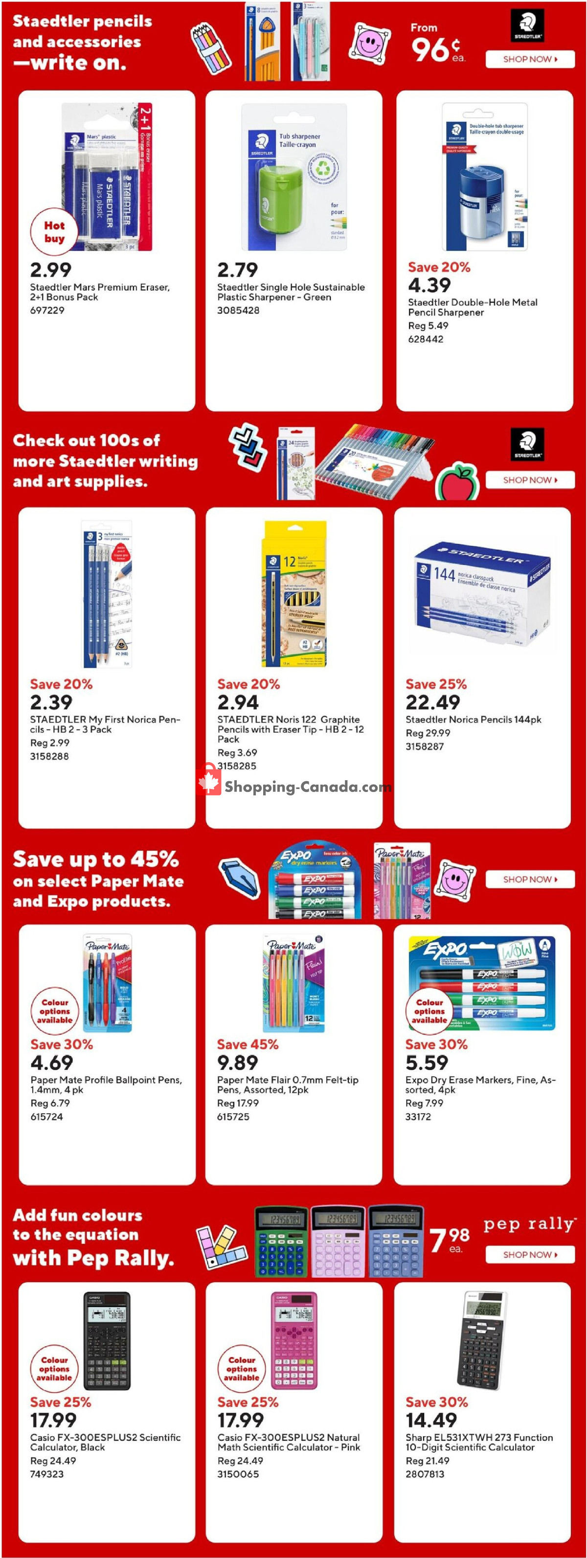 Staples flyer from Wednesday August 5, 2026 to Thursday August 6, 2026 - page 14