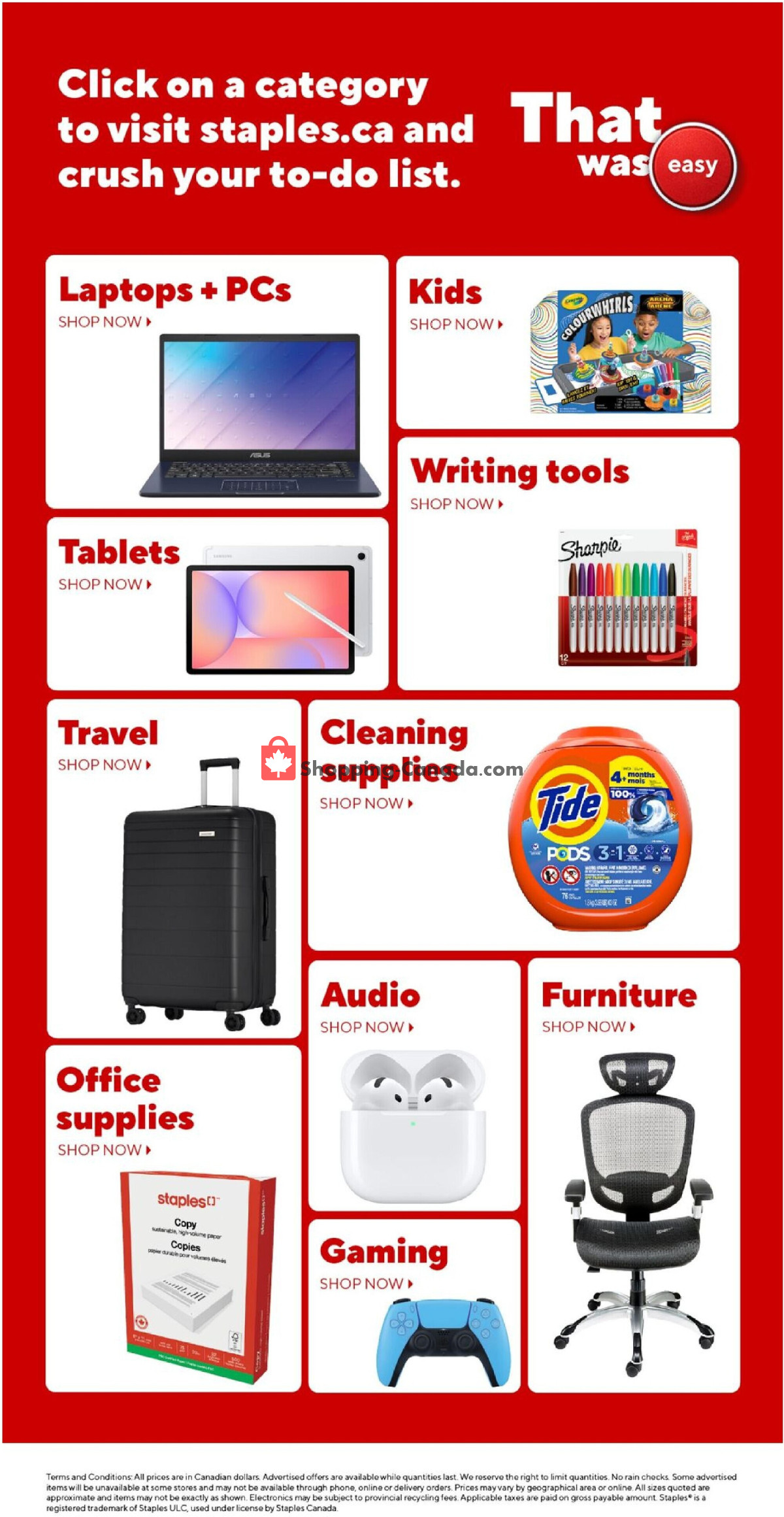 Staples flyer from Wednesday August 5, 2026 to Thursday August 6, 2026 - page 20