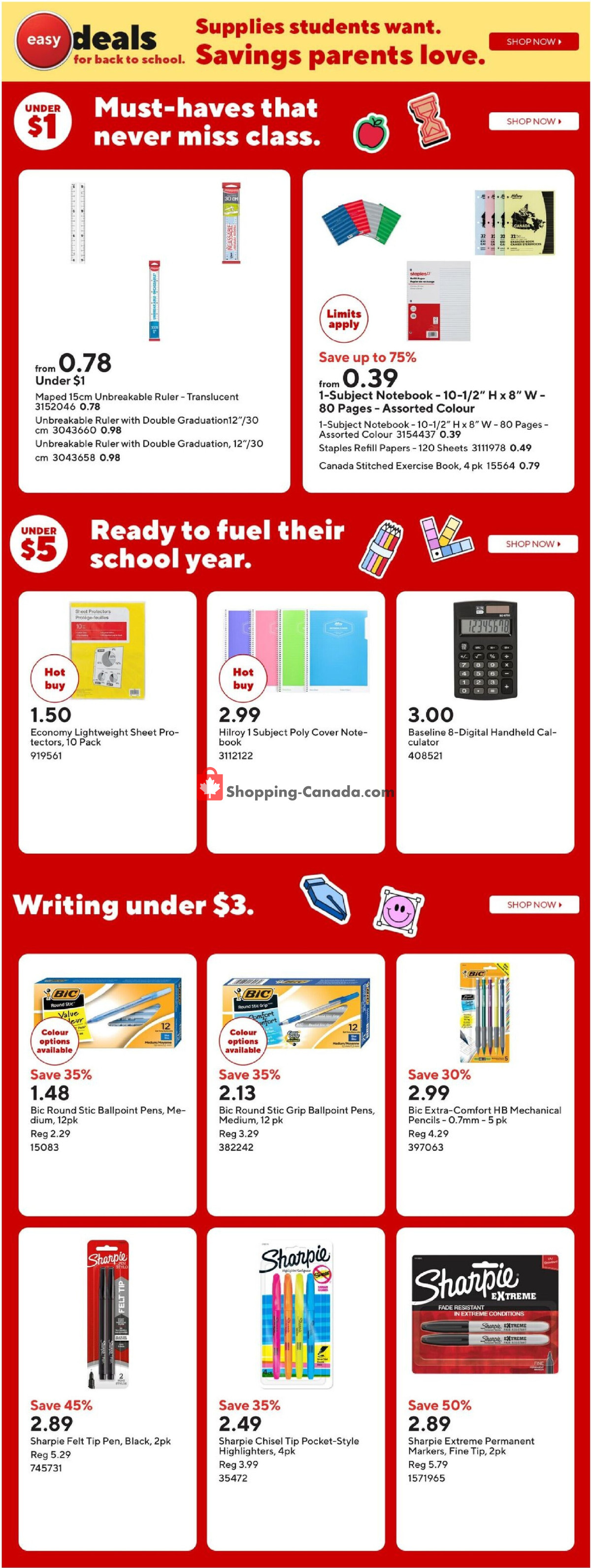 Staples flyer from Wednesday August 5, 2026 to Thursday August 6, 2026 - page 5