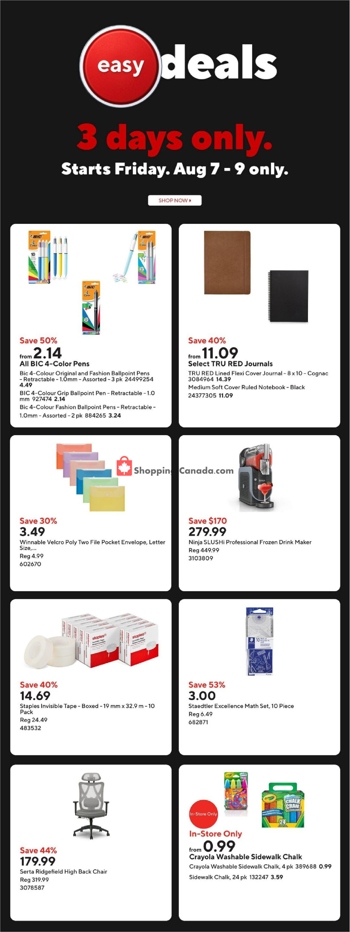 Staples flyer from Friday August 7, 2026 to Thursday August 13, 2026 - page 2