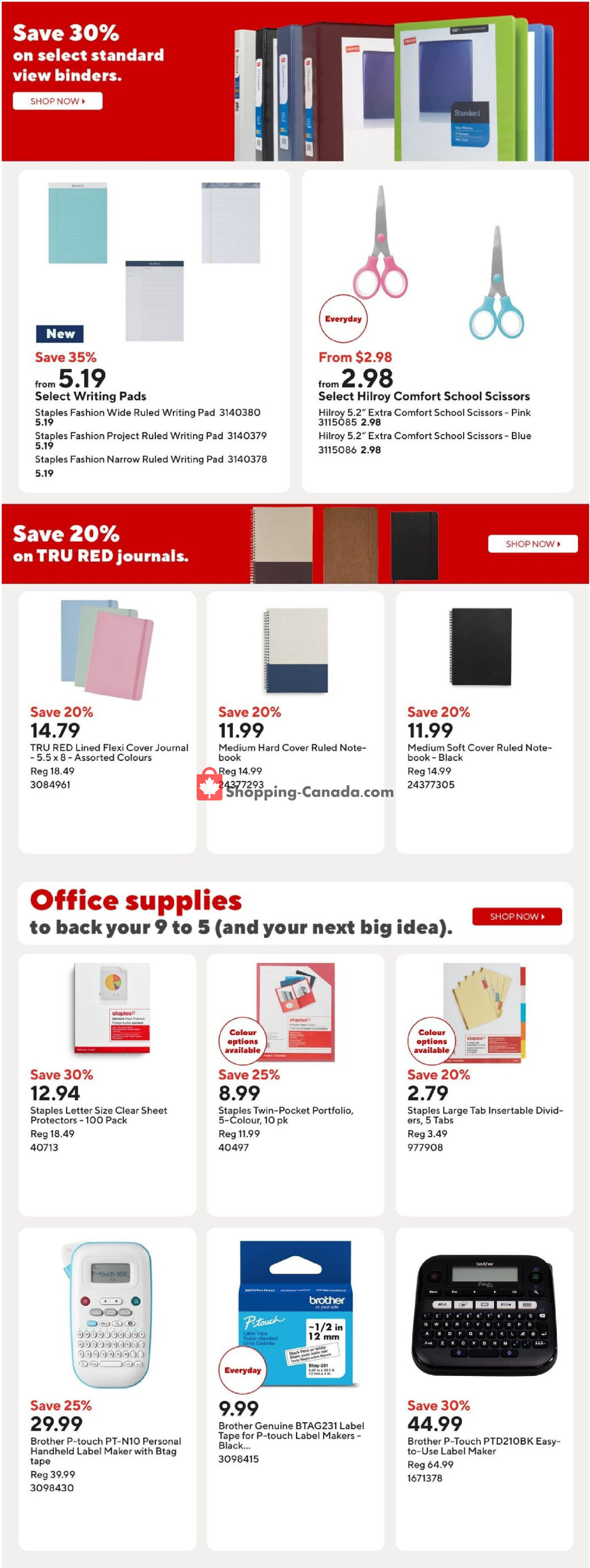 Staples flyer from Wednesday July 22, 2026 to Thursday July 23, 2026 - page 13