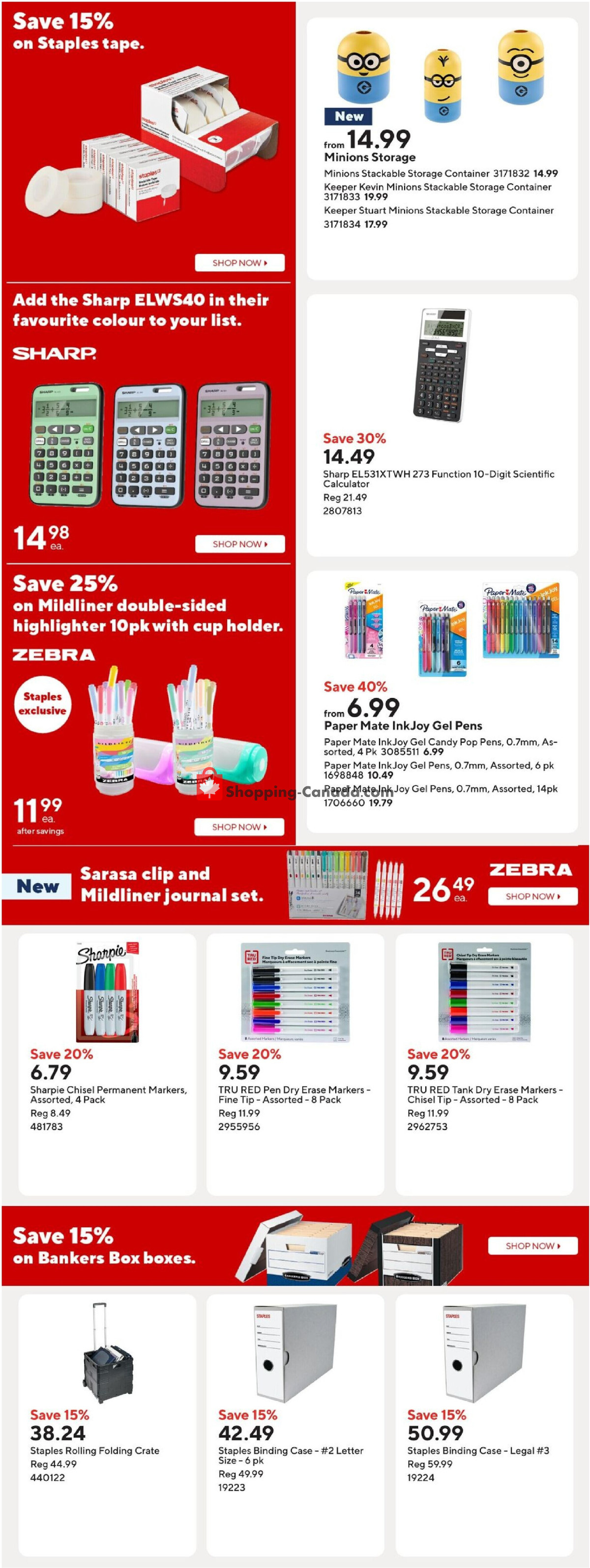 Staples flyer from Wednesday July 22, 2026 to Thursday July 23, 2026 - page 14