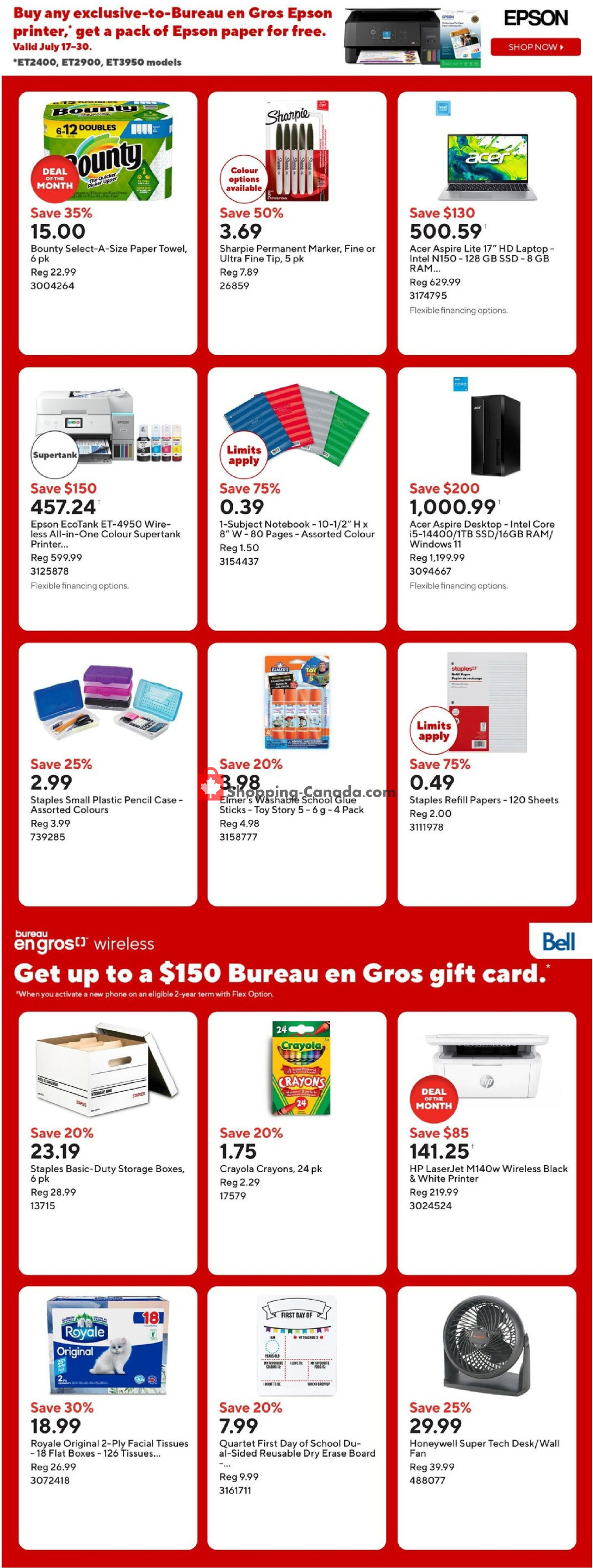 Staples flyer from Friday July 24, 2026 to Thursday July 30, 2026 - page 3