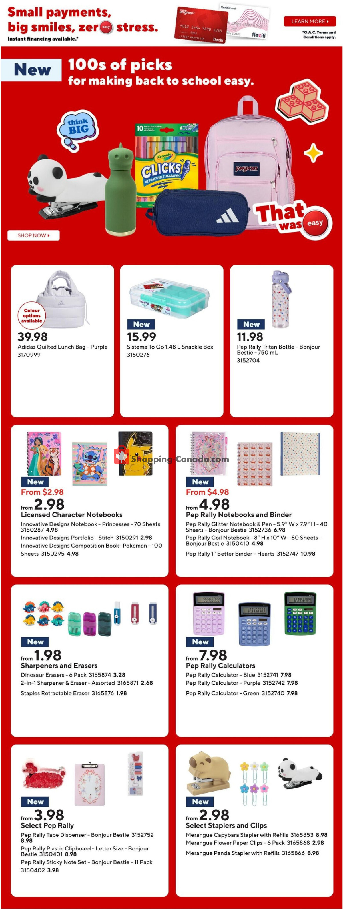 Staples flyer from Friday July 24, 2026 to Thursday July 30, 2026 - page 4