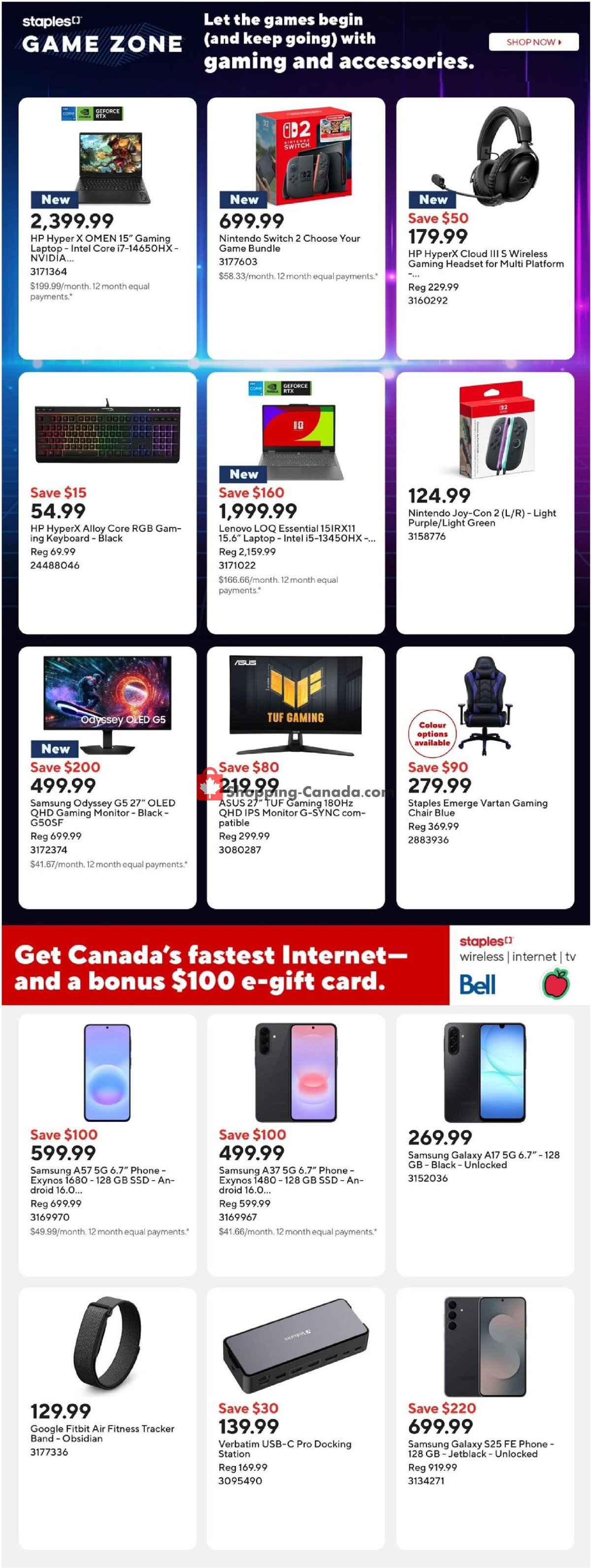 Staples flyer from Wednesday July 29, 2026 to Thursday July 30, 2026 - page 12
