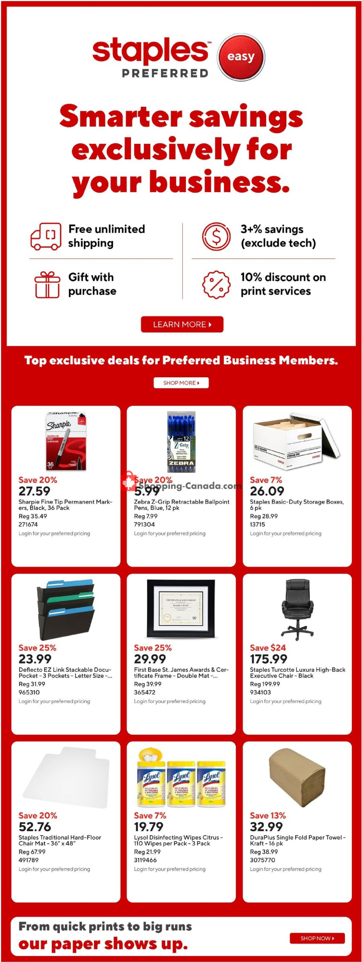 Staples flyer from Wednesday July 29, 2026 to Thursday July 30, 2026 - page 18