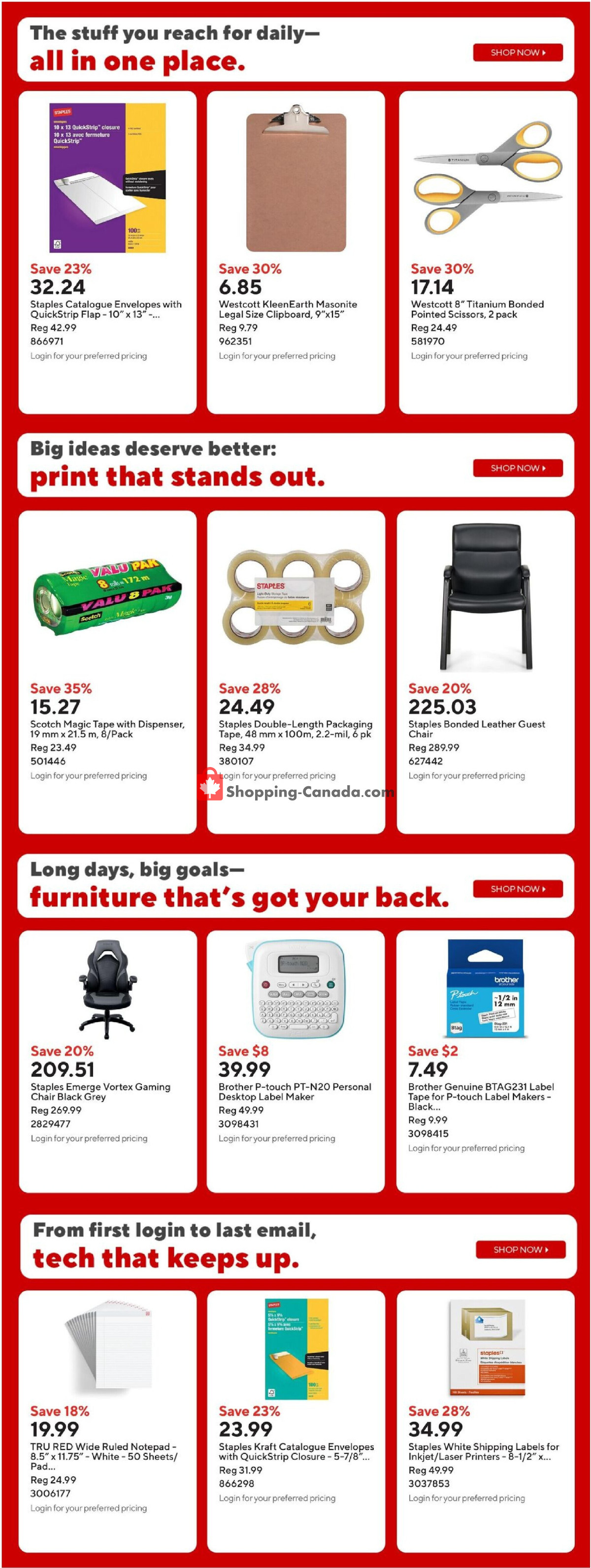 Staples flyer from Wednesday July 29, 2026 to Thursday July 30, 2026 - page 19