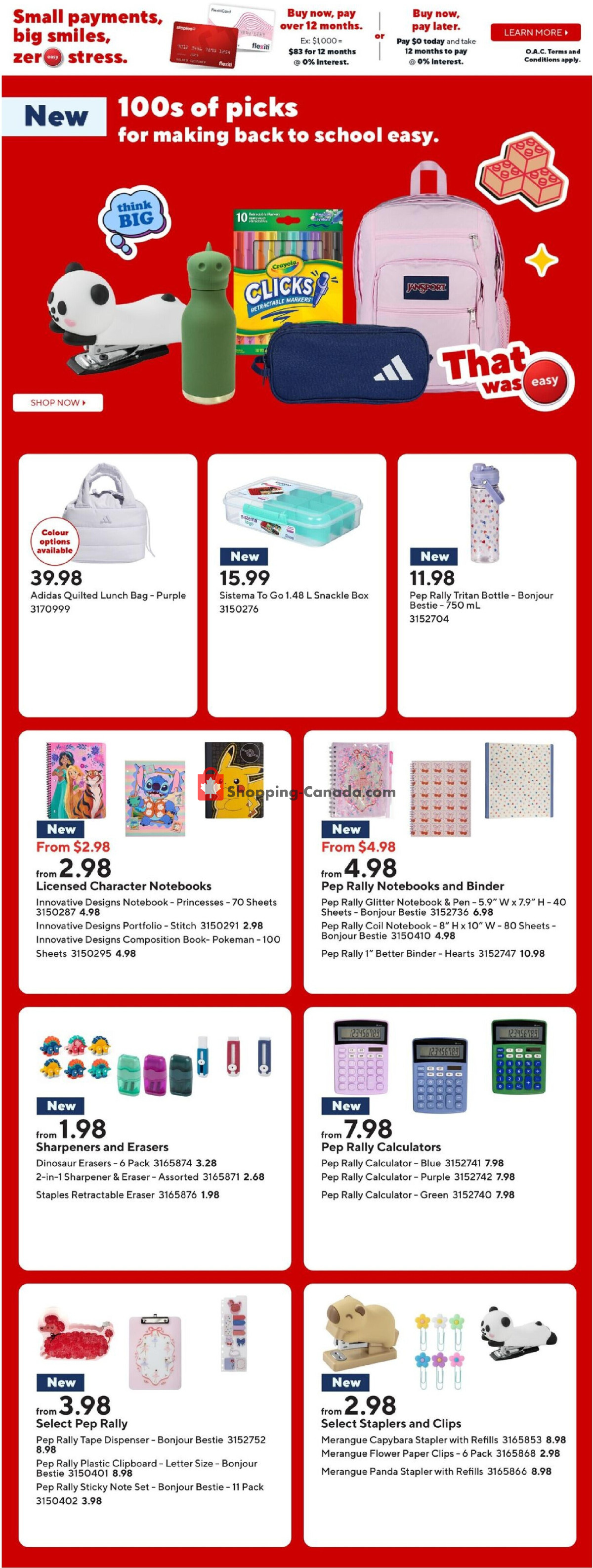 Staples flyer from Wednesday July 29, 2026 to Thursday July 30, 2026 - page 3