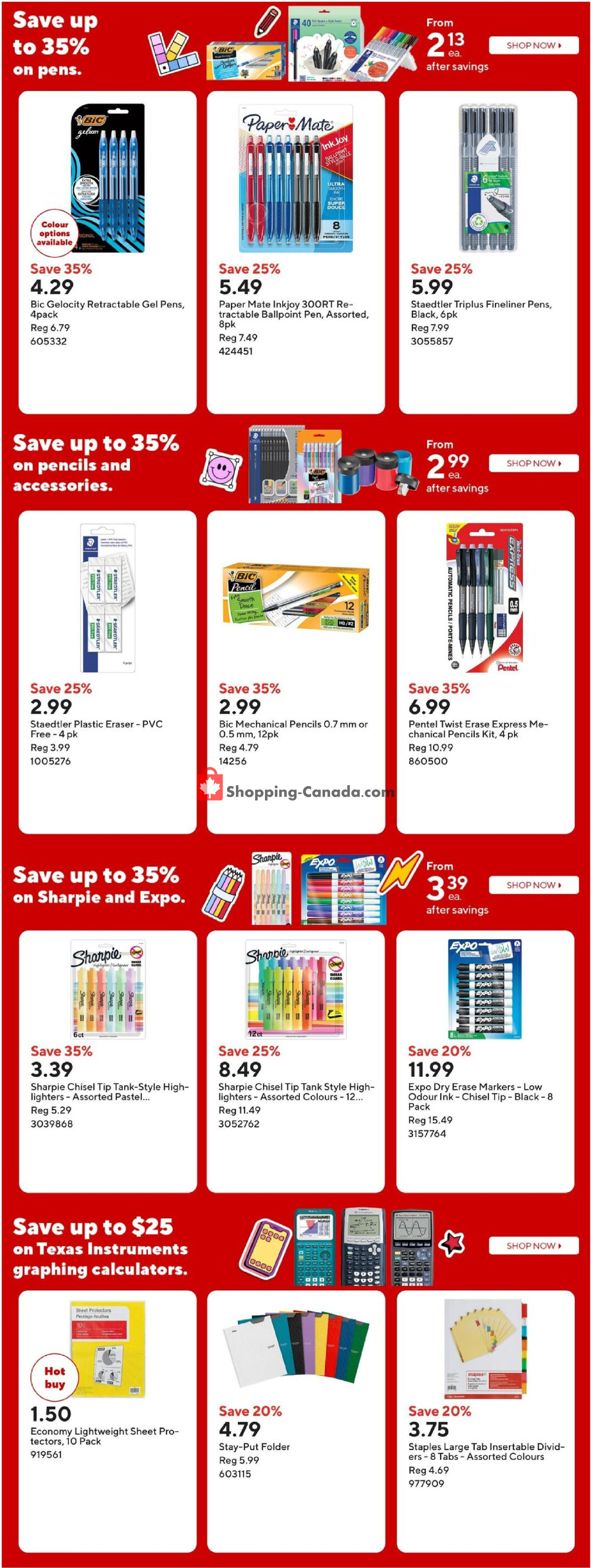 Staples flyer from Wednesday July 29, 2026 to Thursday July 30, 2026 - page 4