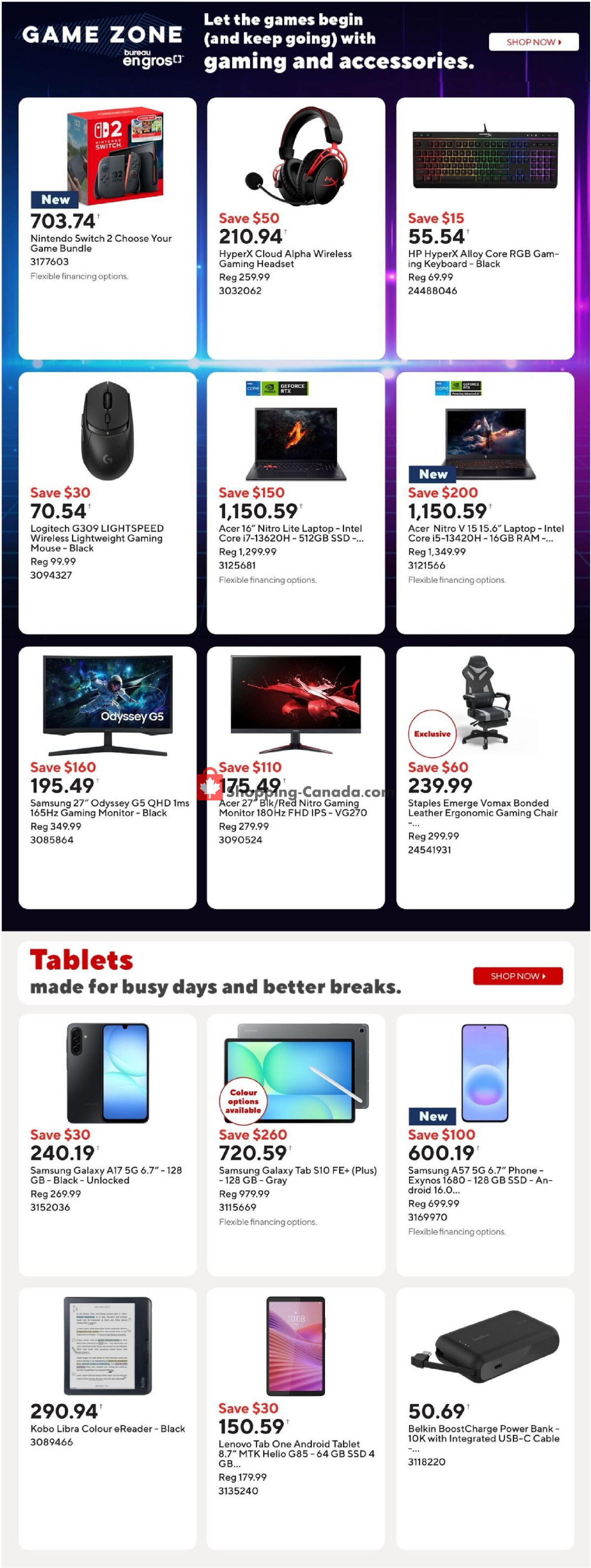 Staples flyer from Friday July 3, 2026 to Thursday July 9, 2026 - page 7