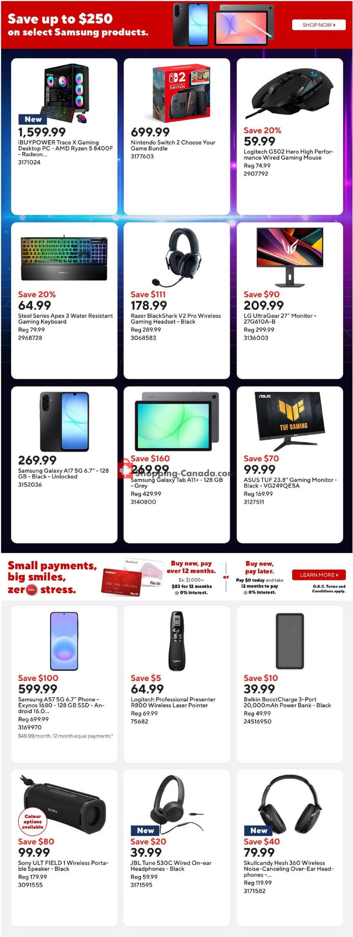 Staples flyer from Friday July 31, 2026 to Wednesday August 5, 2026 - page 13