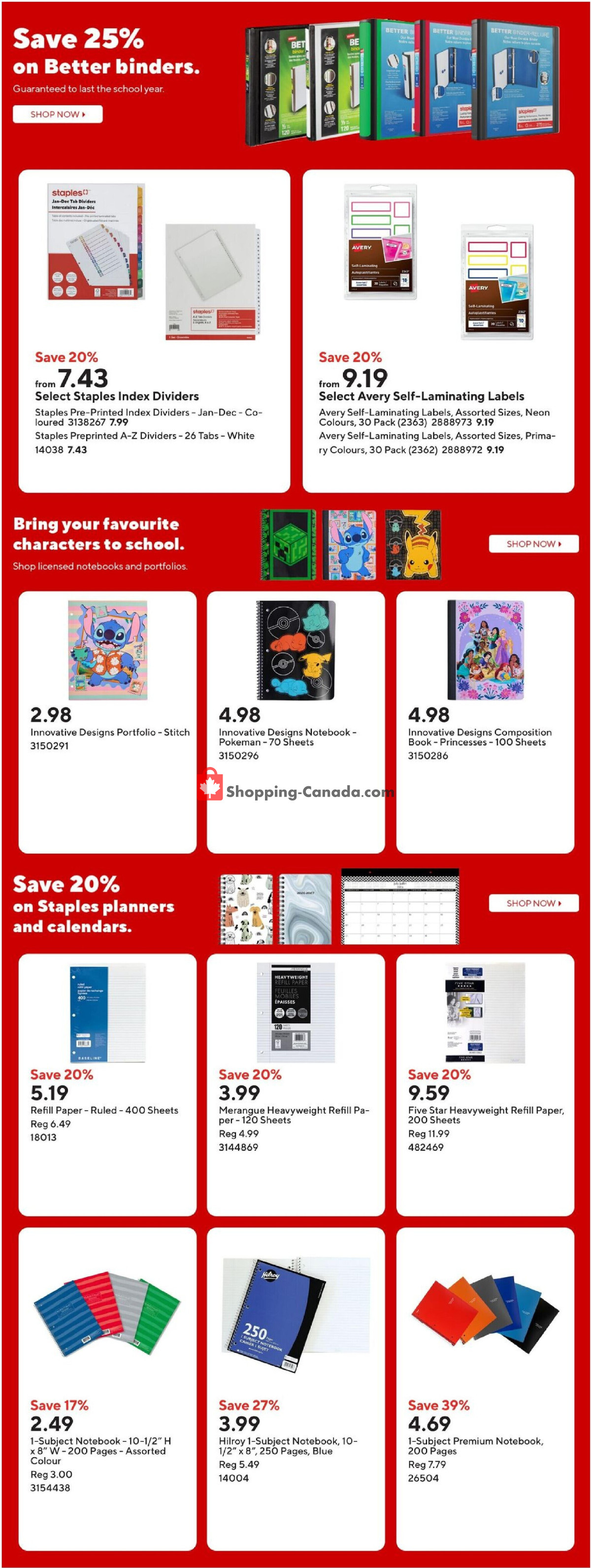 Staples flyer from Friday July 31, 2026 to Thursday August 6, 2026 - page 10