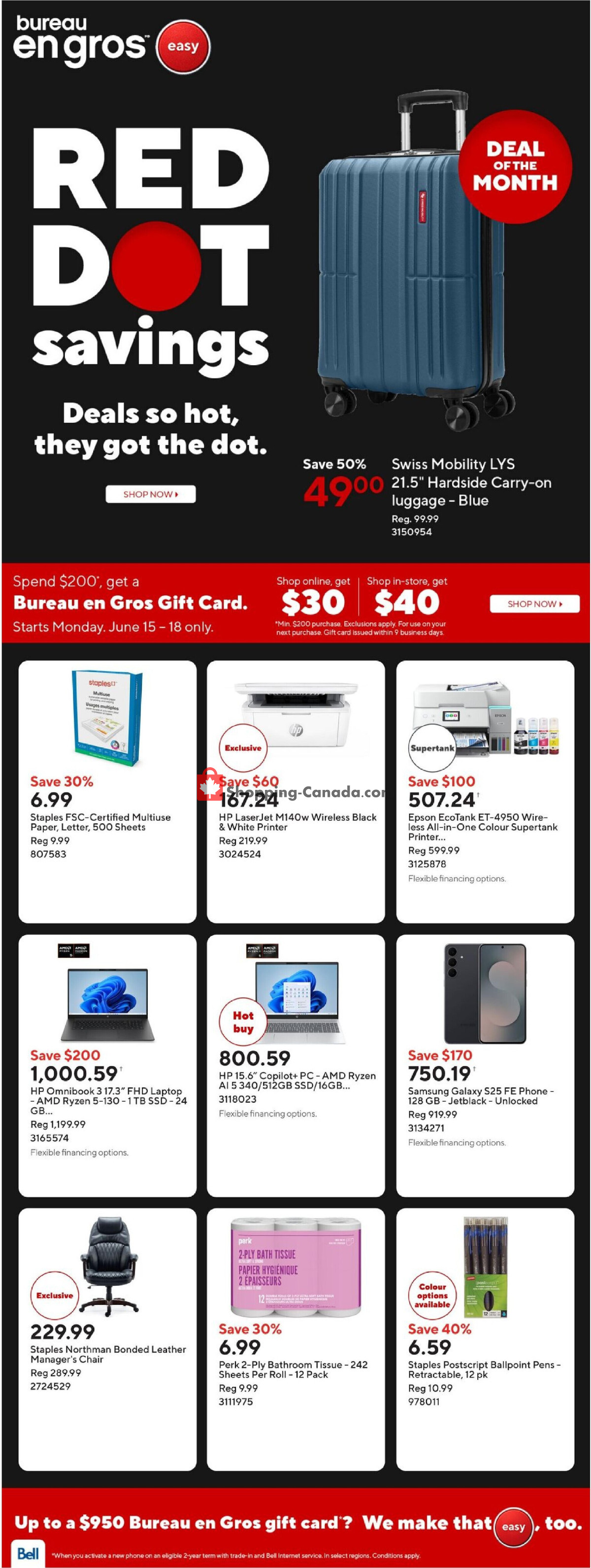 Staples flyer from Friday June 12, 2026 to Thursday June 18, 2026 - page 1