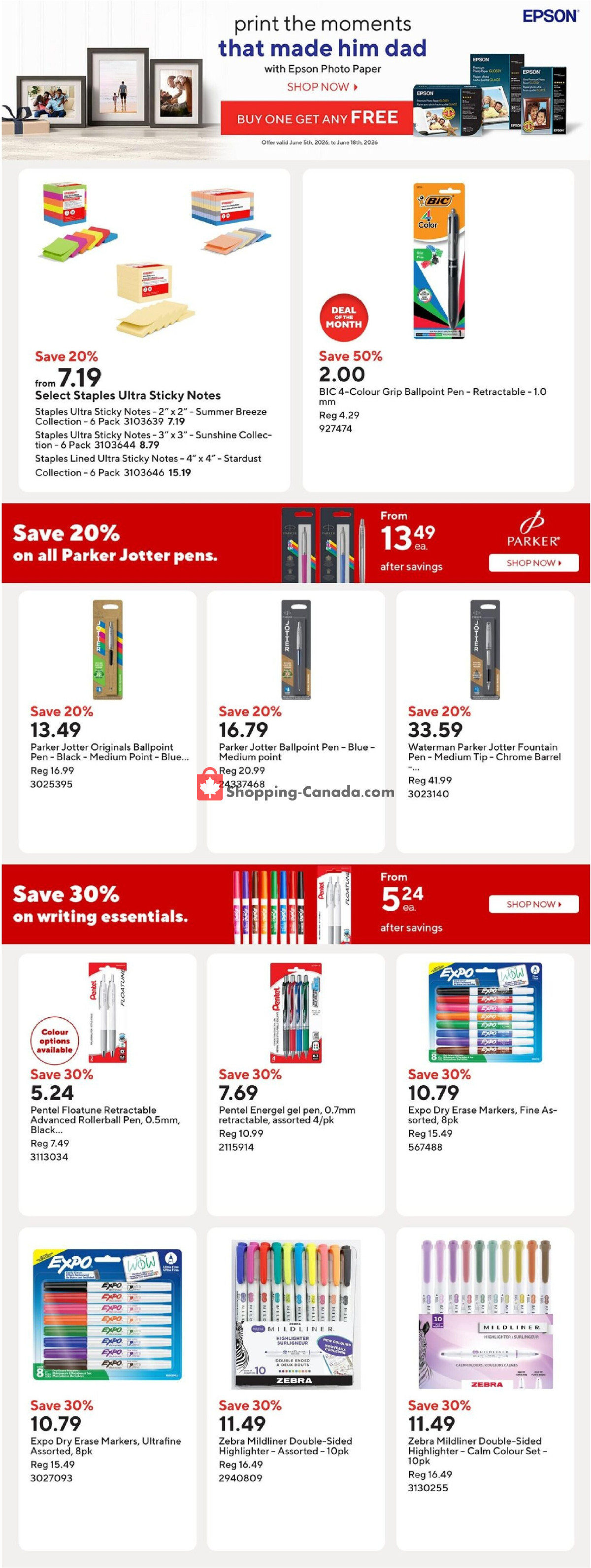 Staples flyer from Friday June 12, 2026 to Thursday June 18, 2026 - page 11