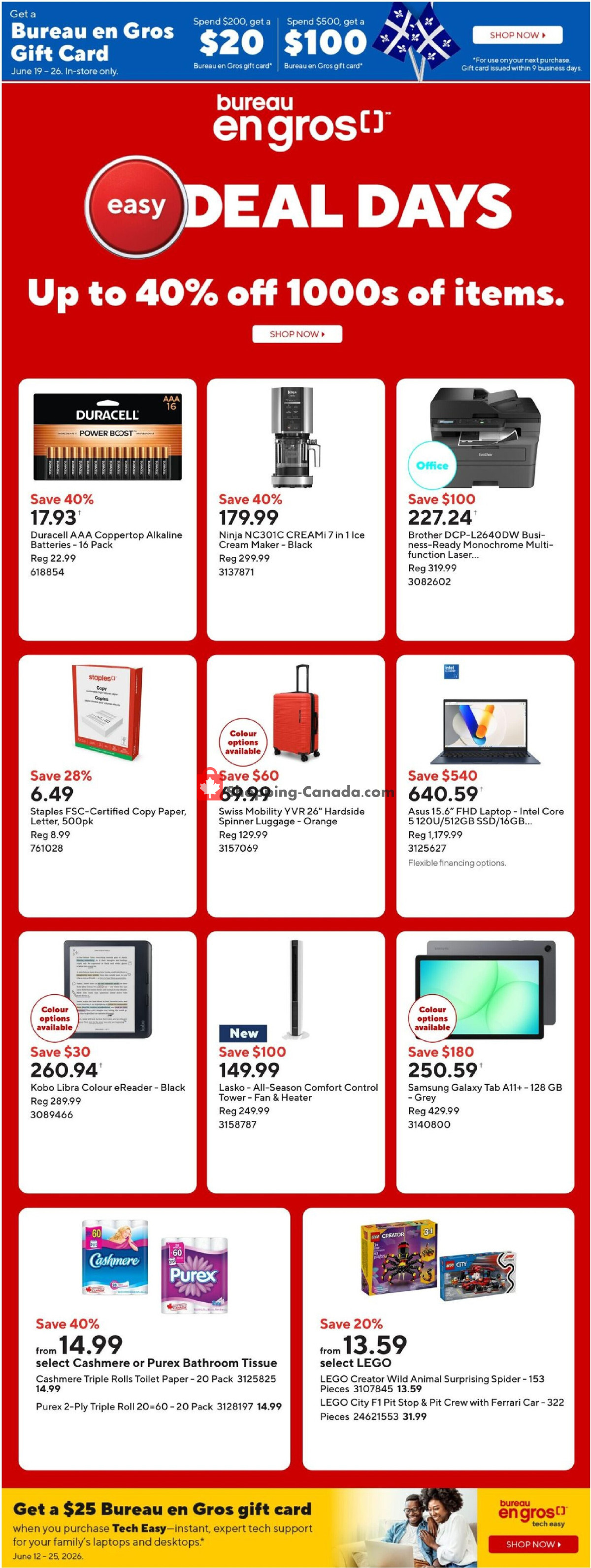 Staples flyer from Friday June 19, 2026 to Thursday June 25, 2026 - page 1