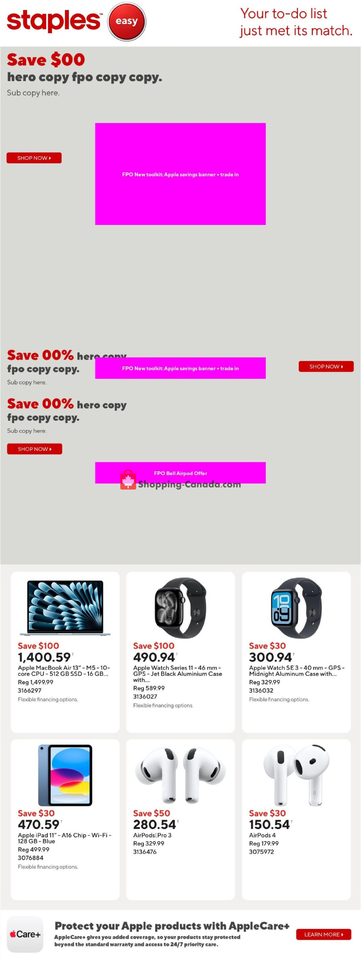 First page of Staples flyer - preview - from Friday June 5, 2026 to Thursday June 11, 2026