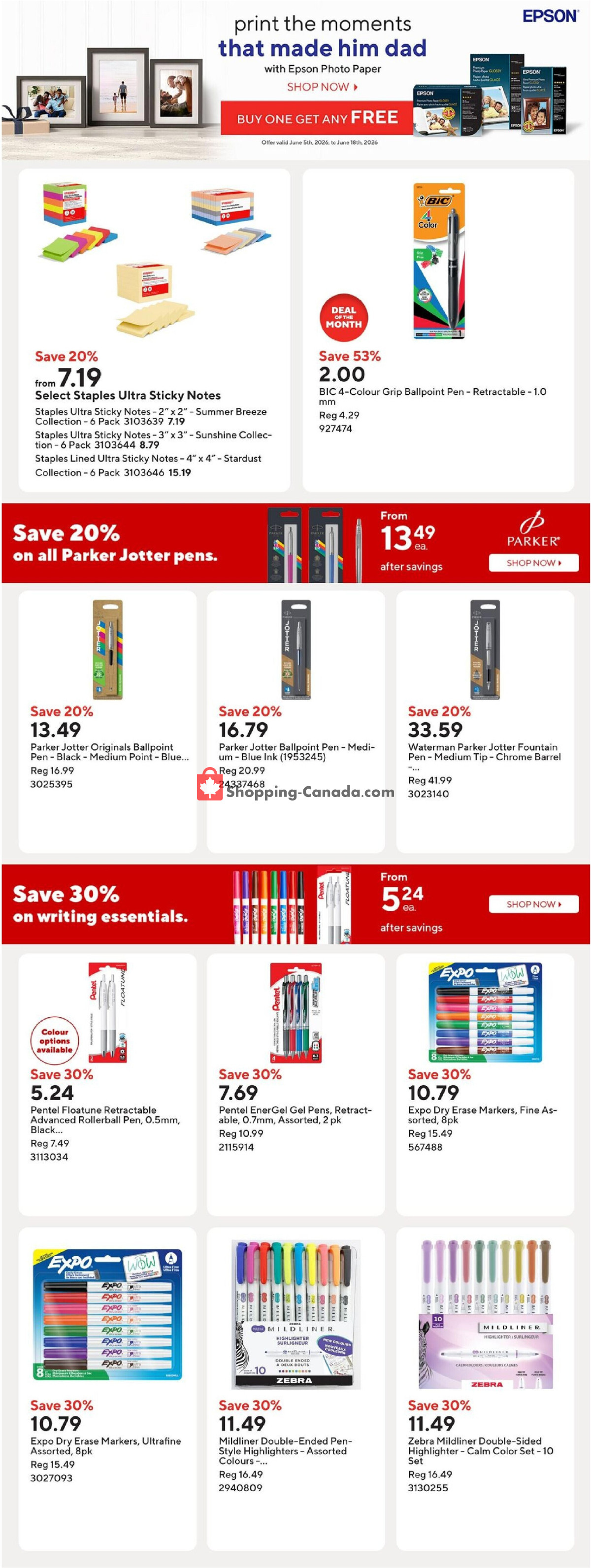 Staples flyer from Friday June 5, 2026 to Thursday June 11, 2026 - page 12