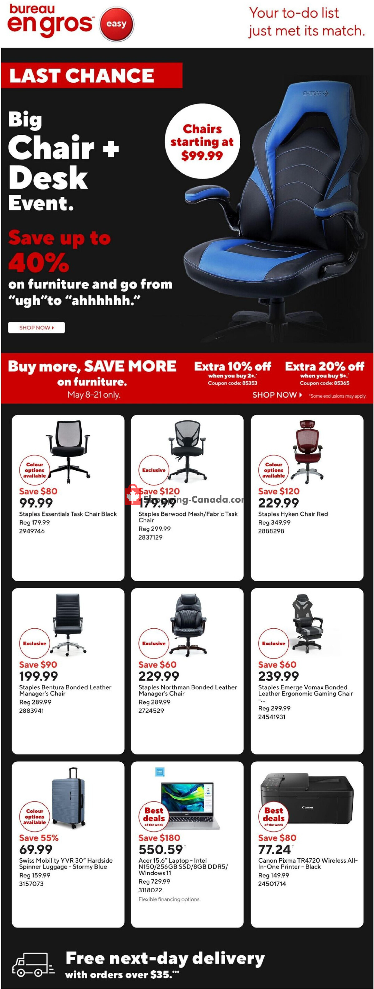 Staples flyer from Friday May 15, 2026 to Thursday May 21, 2026 - page 1