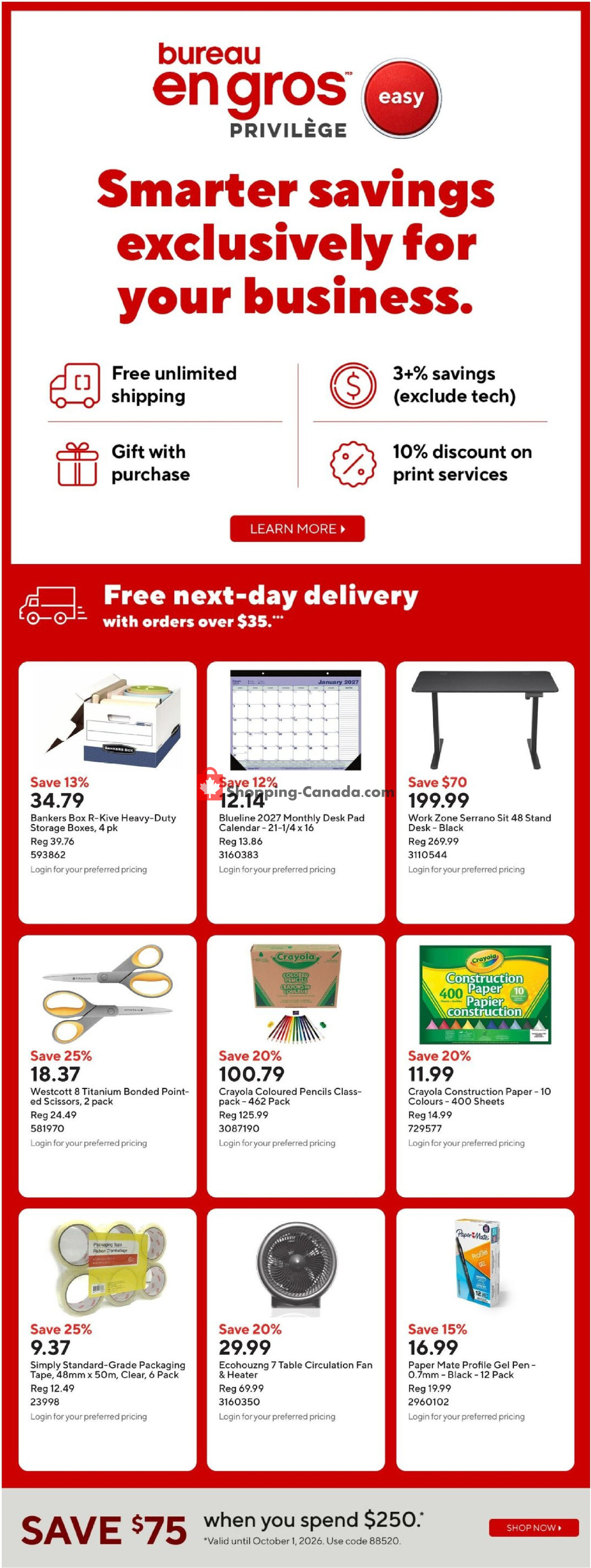 Staples flyer from Friday October 2, 2026 to Thursday October 8, 2026 - page 14