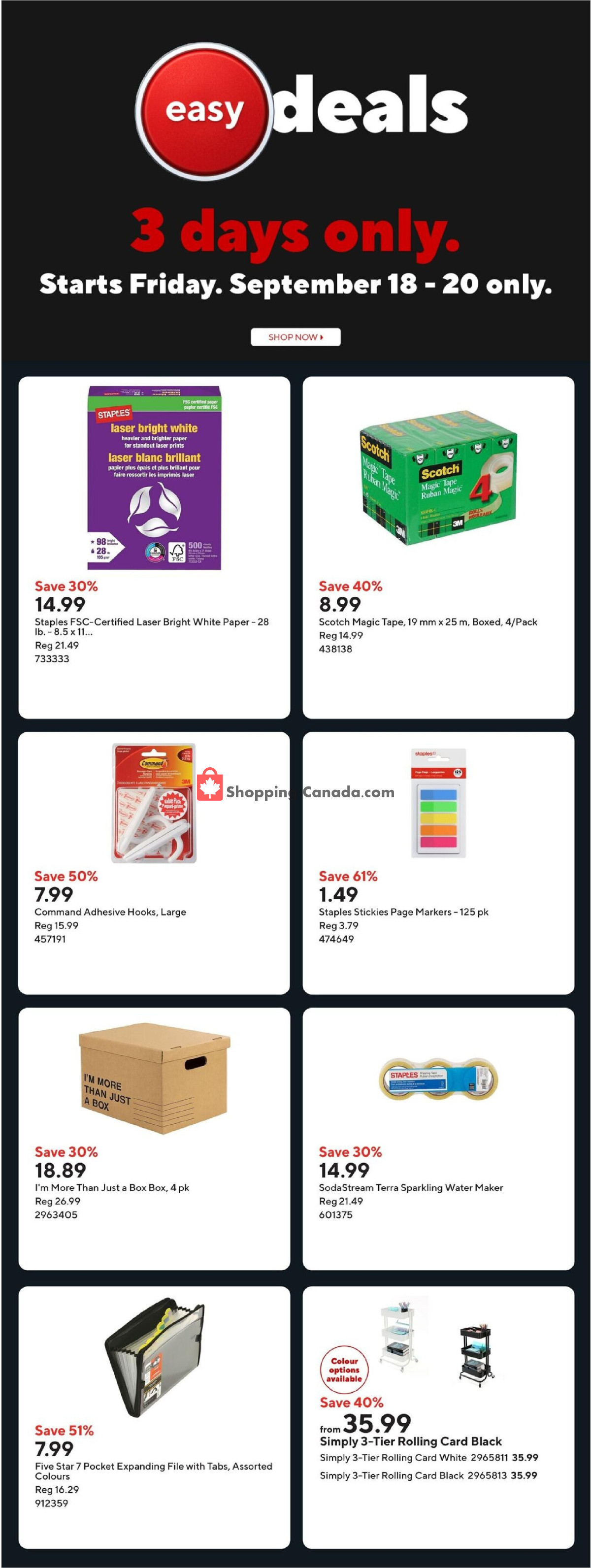 Staples flyer from Friday September 18, 2026 to Thursday September 24, 2026 - page 2
