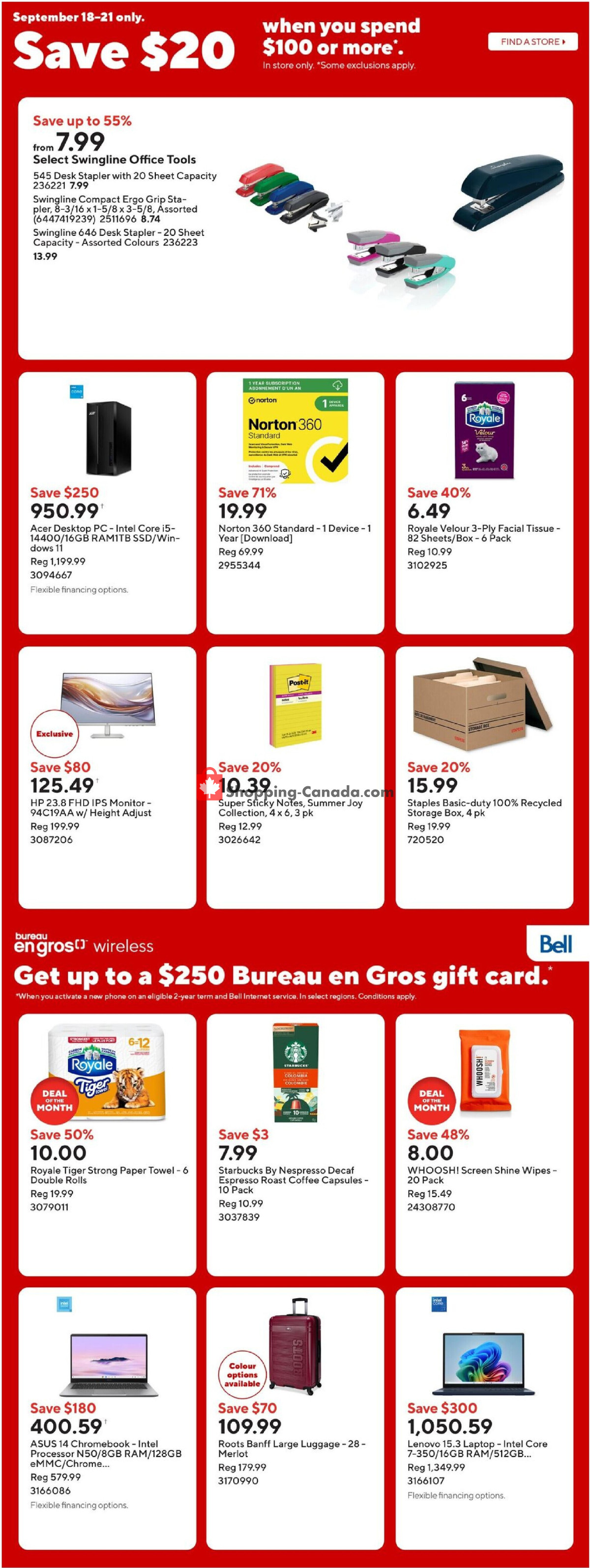 Staples flyer from Friday September 18, 2026 to Thursday September 24, 2026 - page 6