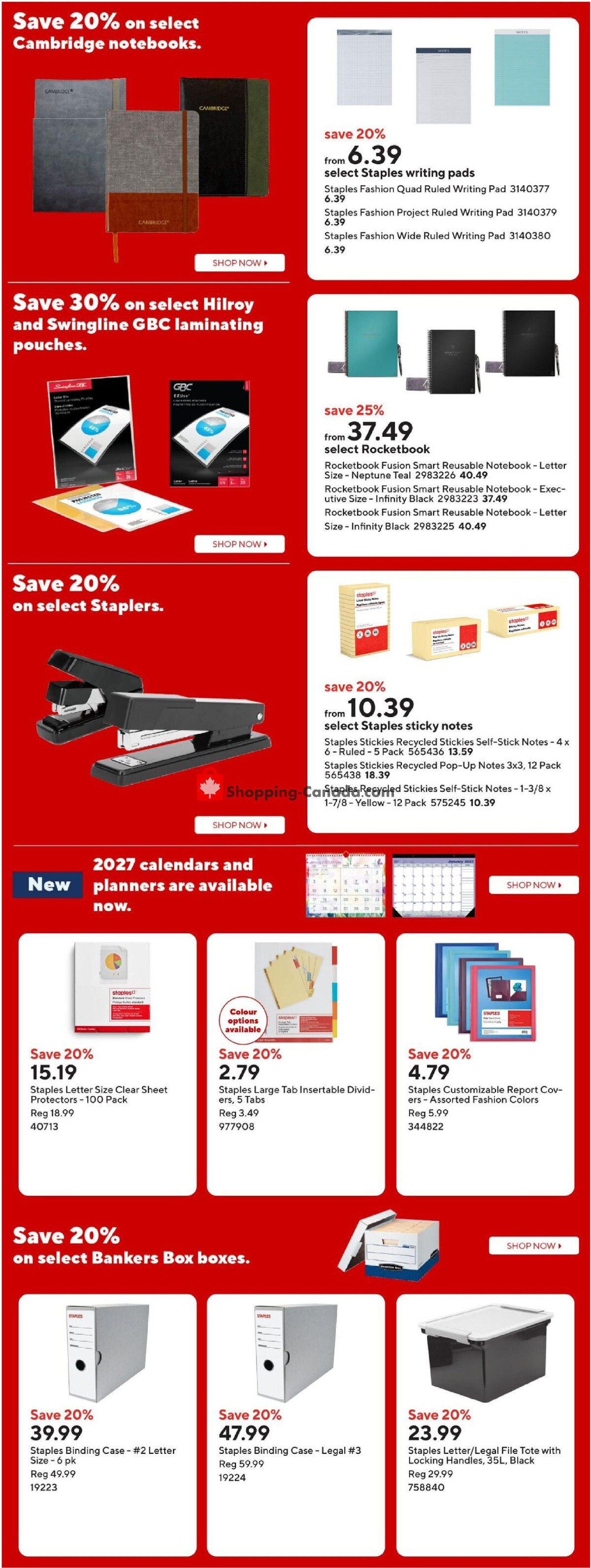 Staples flyer from Friday September 25, 2026 to Thursday October 1, 2026 - page 10