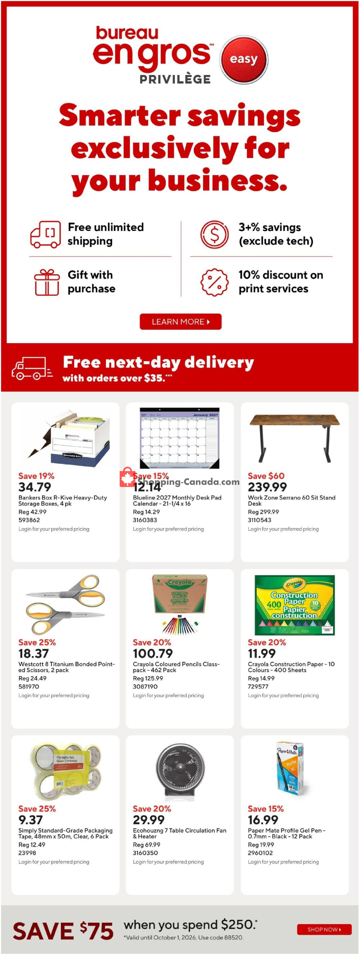 Staples flyer from Friday September 25, 2026 to Thursday October 1, 2026 - page 15