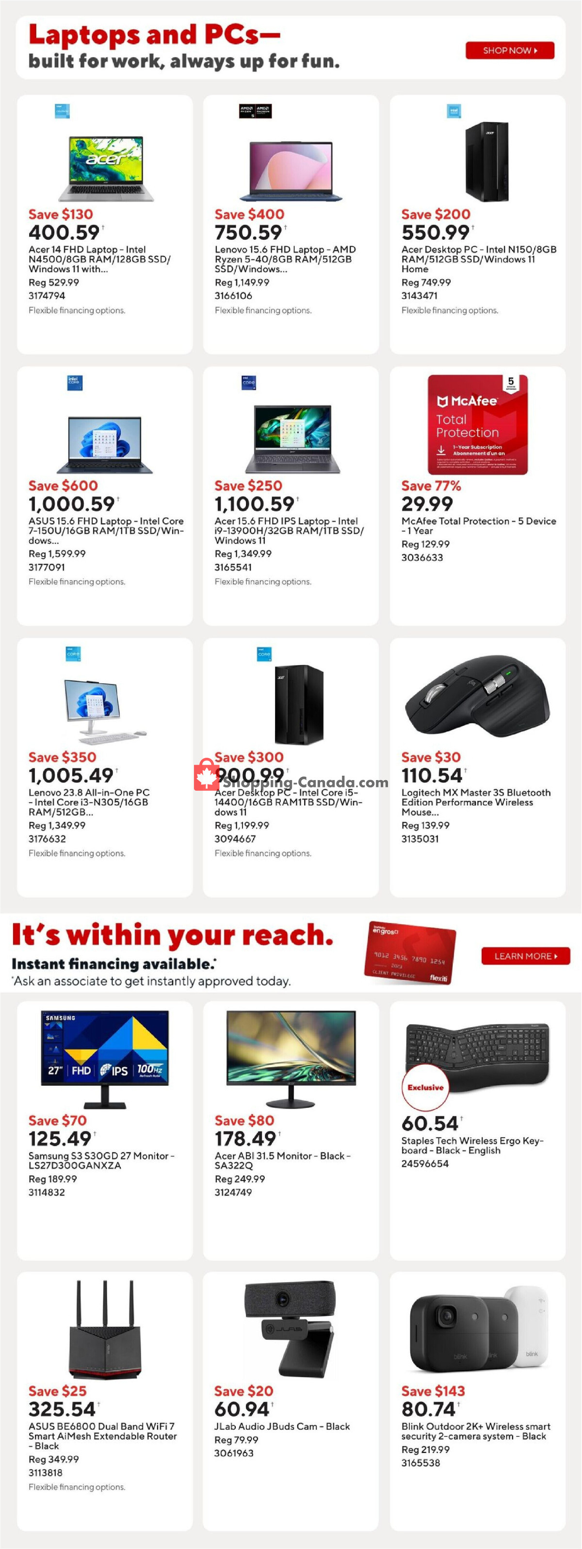 Staples flyer from Friday September 25, 2026 to Thursday October 1, 2026 - page 5