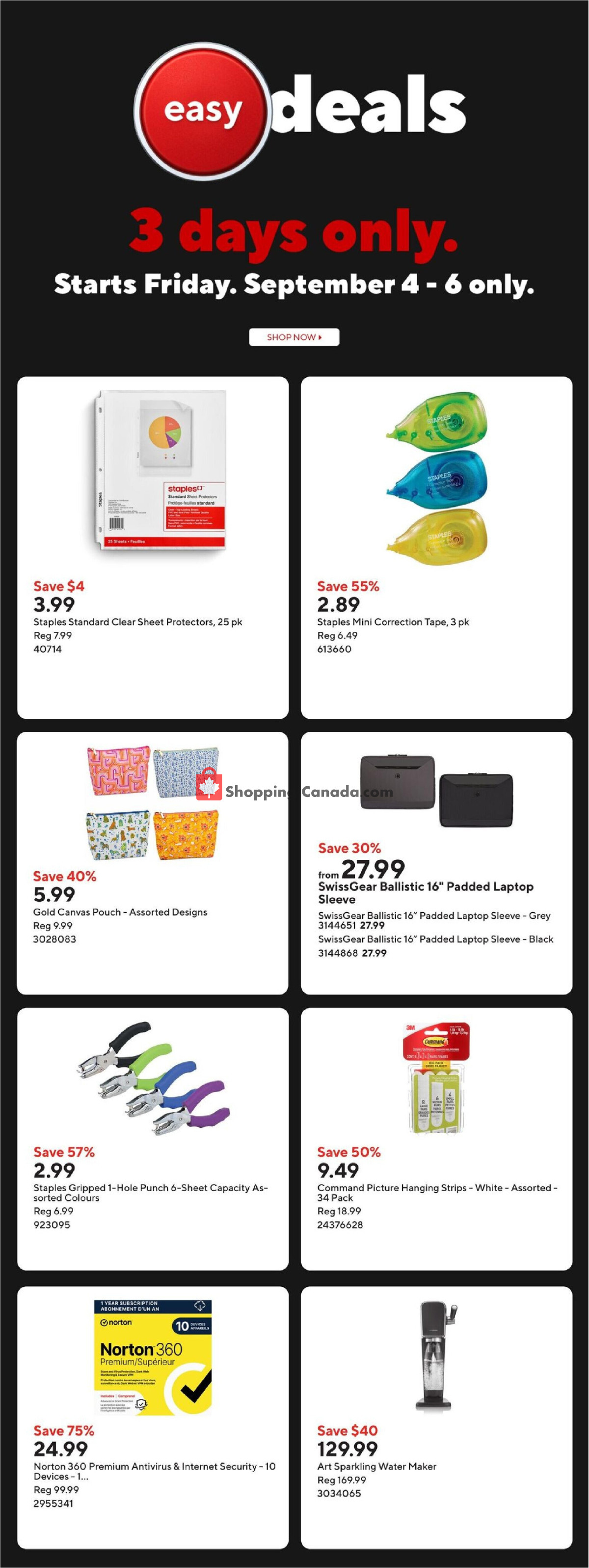 Staples flyer from Friday September 4, 2026 to Thursday September 10, 2026 - page 2