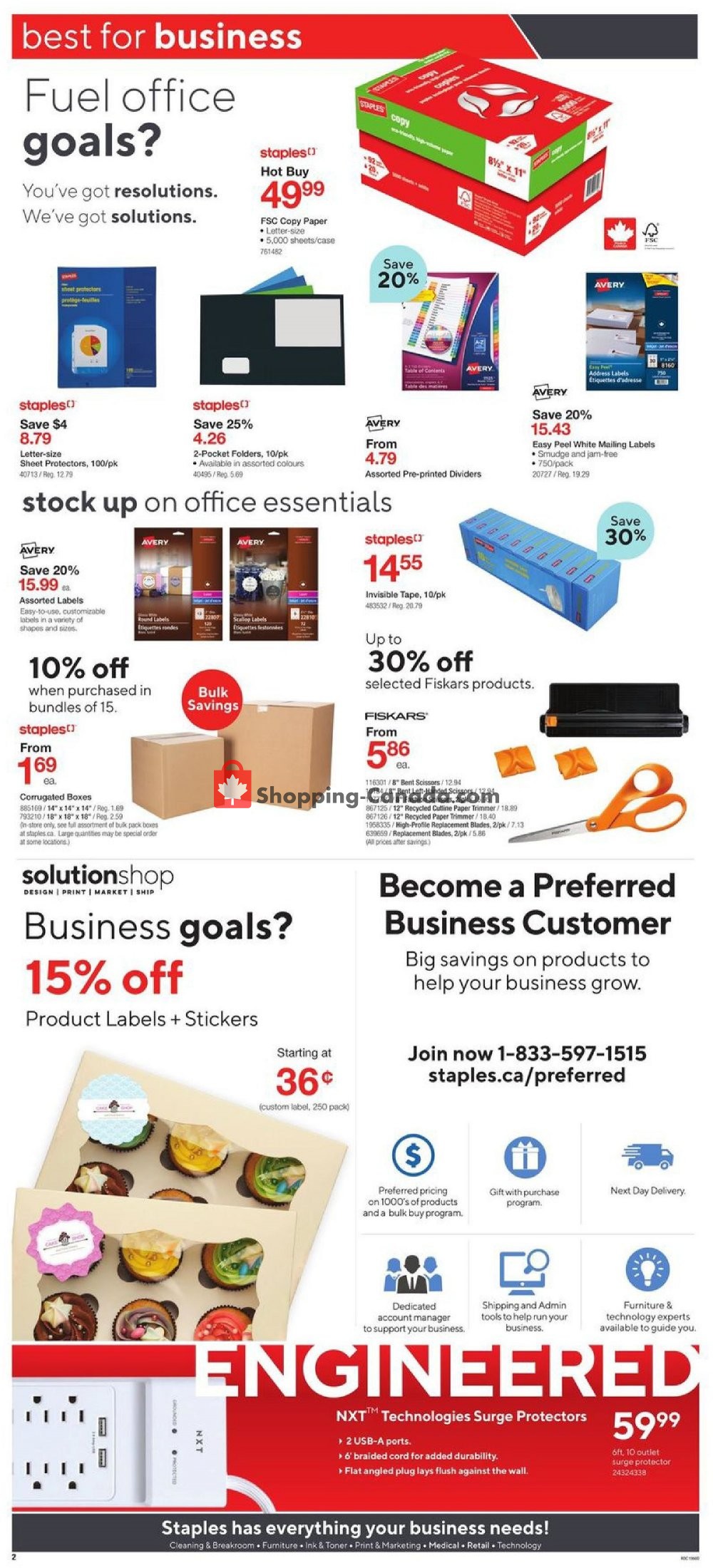Staples flyer from Wednesday January 15, 2020 to Tuesday January 21, 2020 - page 2