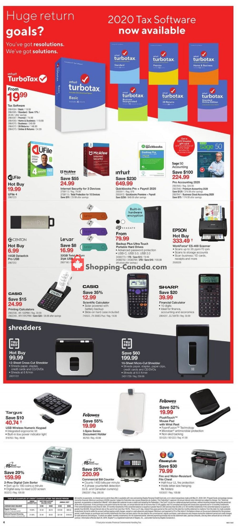 Staples flyer from Wednesday January 15, 2020 to Tuesday January 21, 2020 - page 4