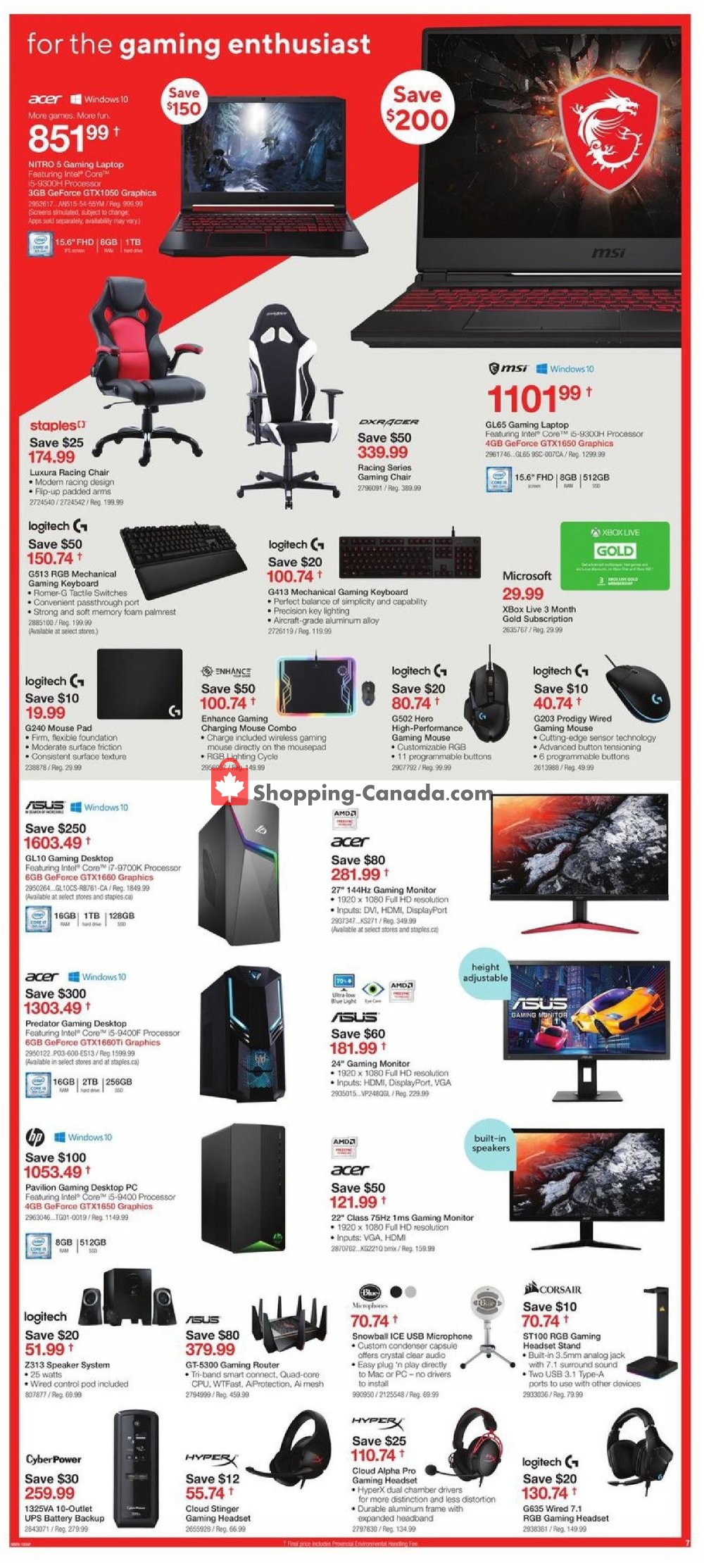 Staples flyer from Wednesday January 15, 2020 to Tuesday January 21, 2020 - page 7