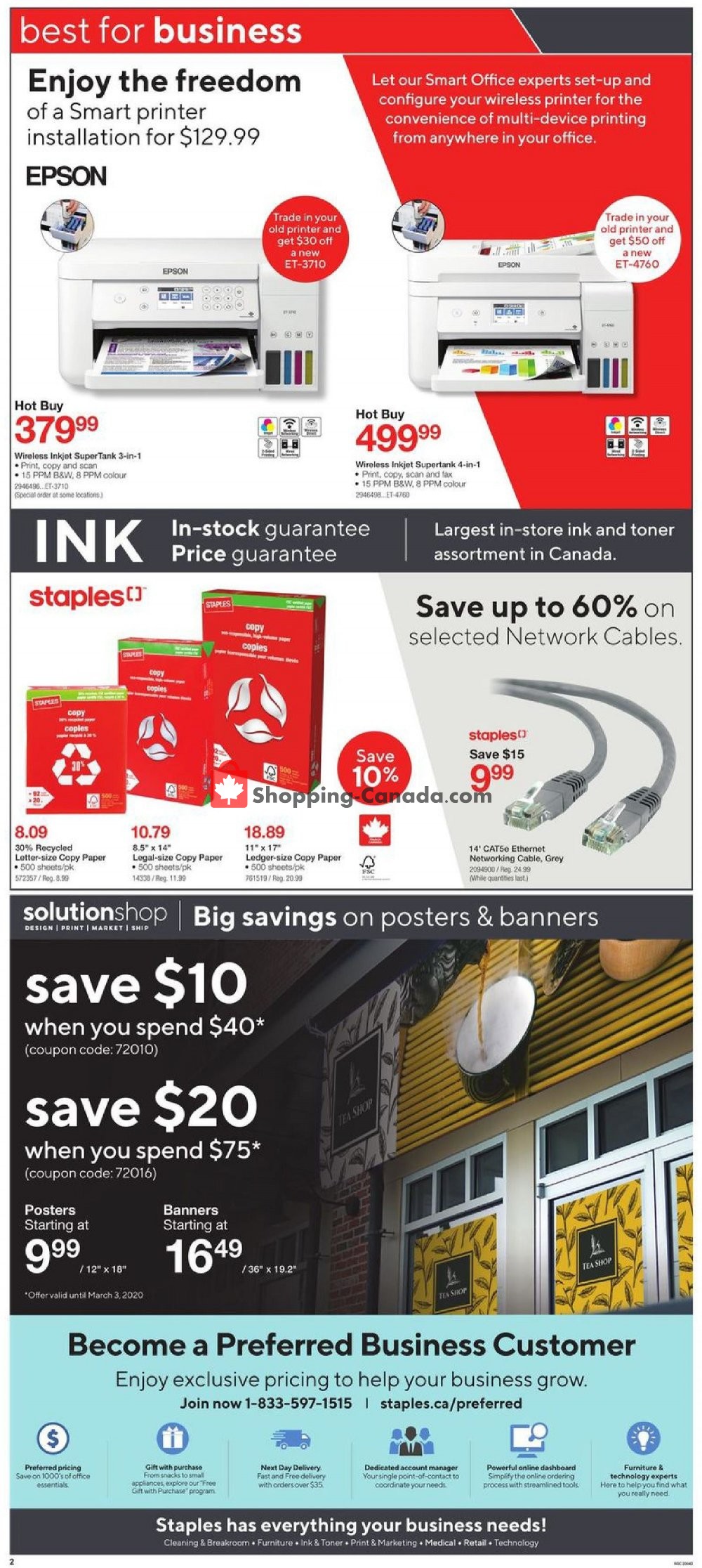Staples Canada, flyer (Deal of the Week ON) February 26 March 3