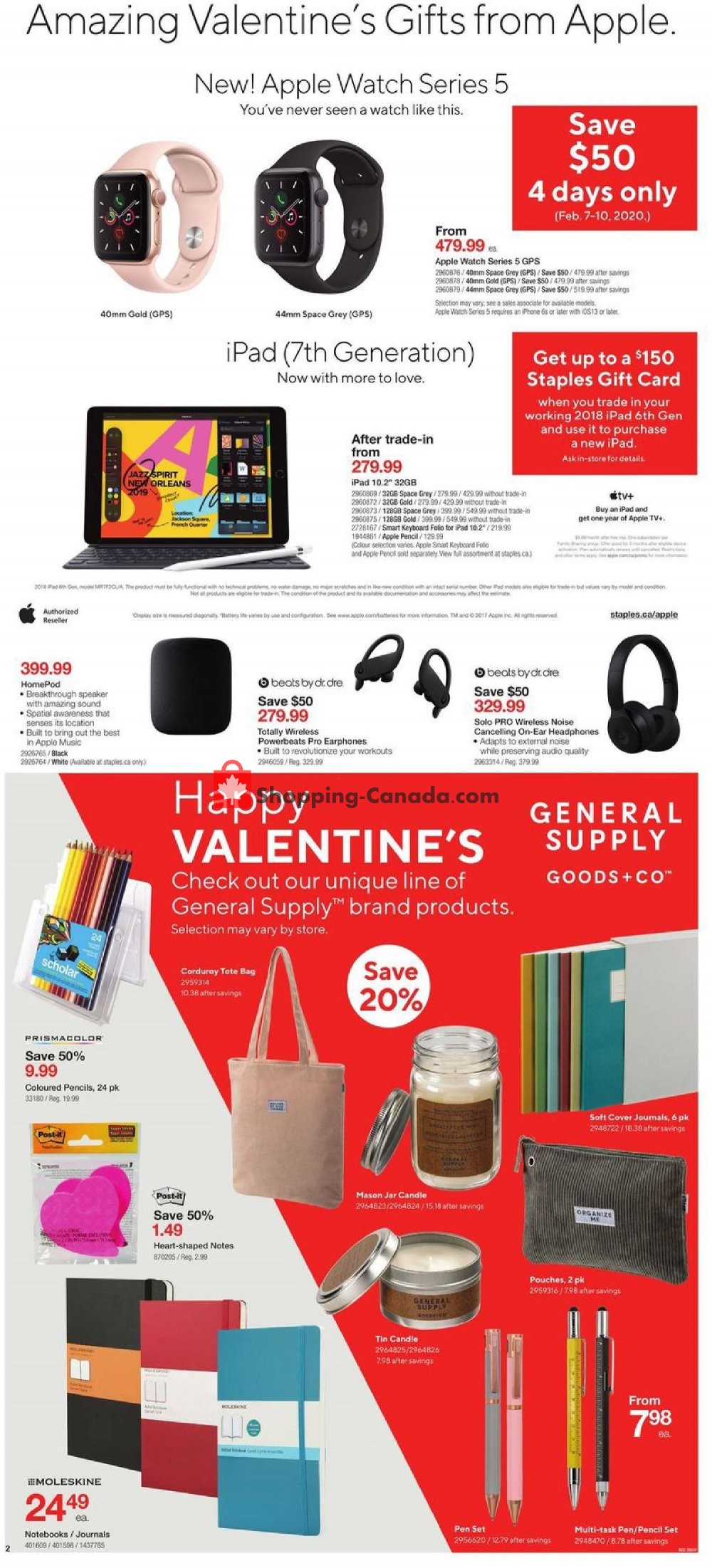 Staples flyer from Wednesday February 5, 2020 to Tuesday February 11, 2020 - page 2