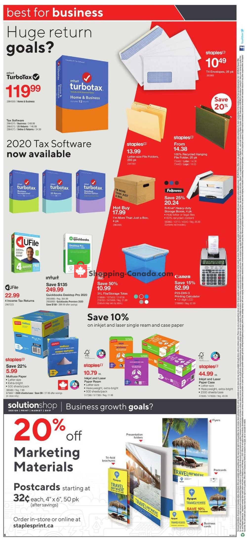 Staples flyer from Wednesday February 5, 2020 to Tuesday February 11, 2020 - page 6