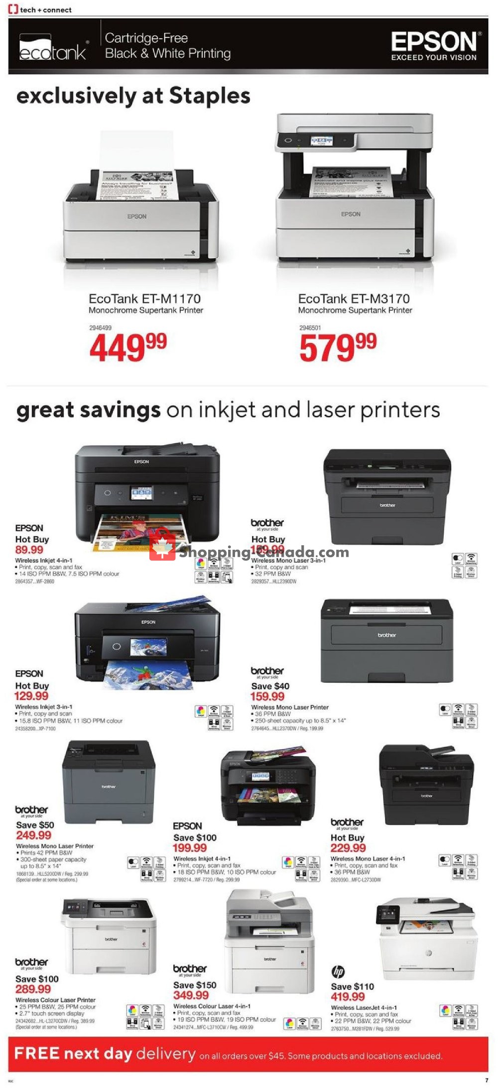 Staples flyer from Wednesday July 10, 2019 to Tuesday July 16, 2019 - page 7