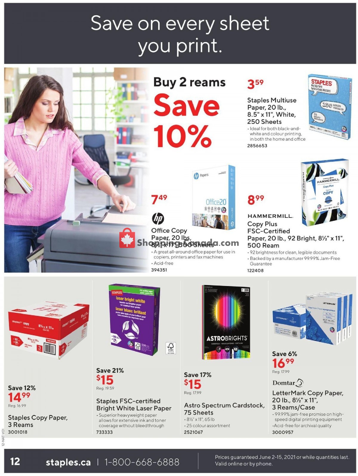 Staples flyer from Wednesday June 2, 2021 to Tuesday June 15, 2021 - page 12