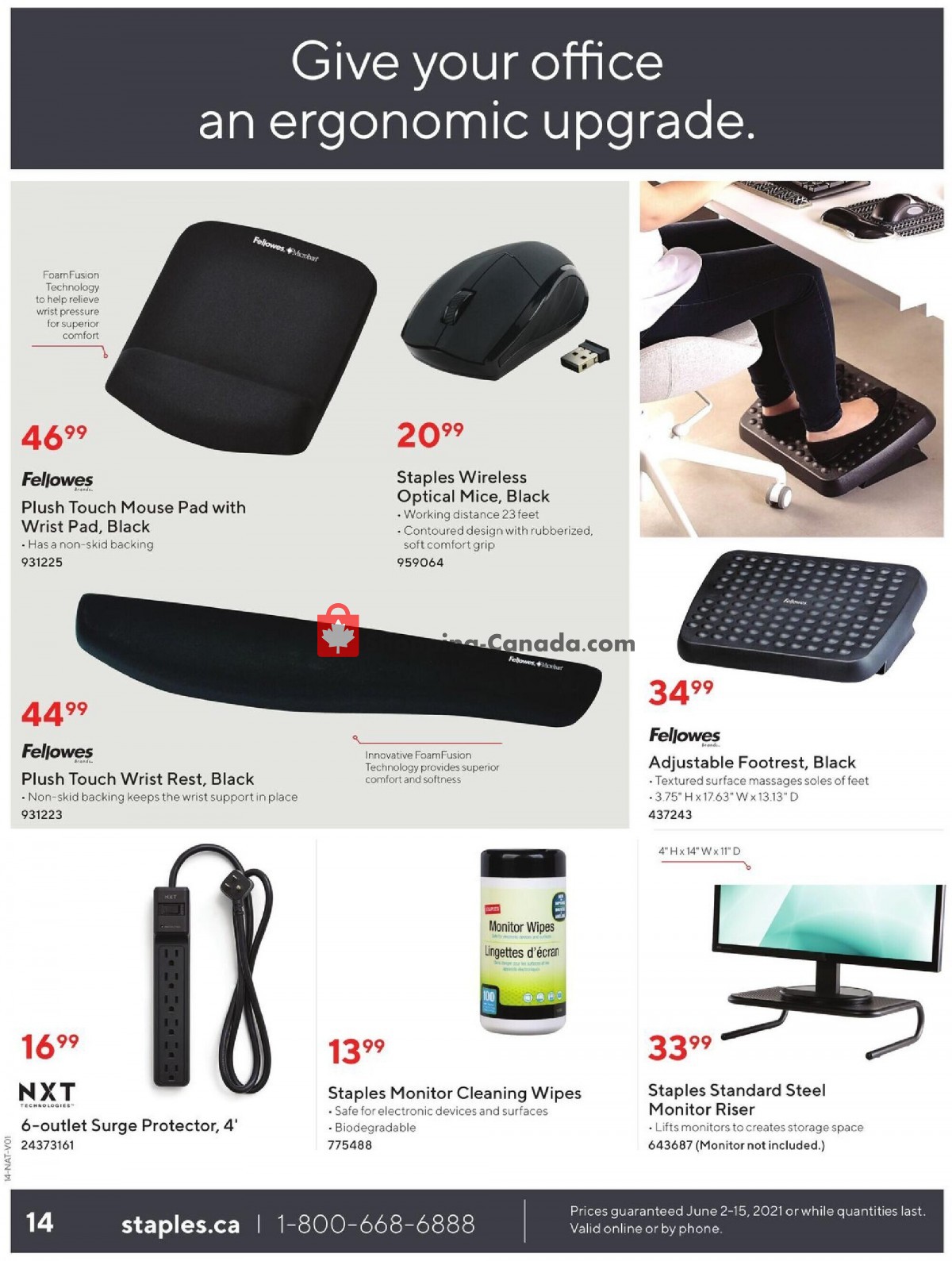 Staples flyer from Wednesday June 2, 2021 to Tuesday June 15, 2021 - page 14