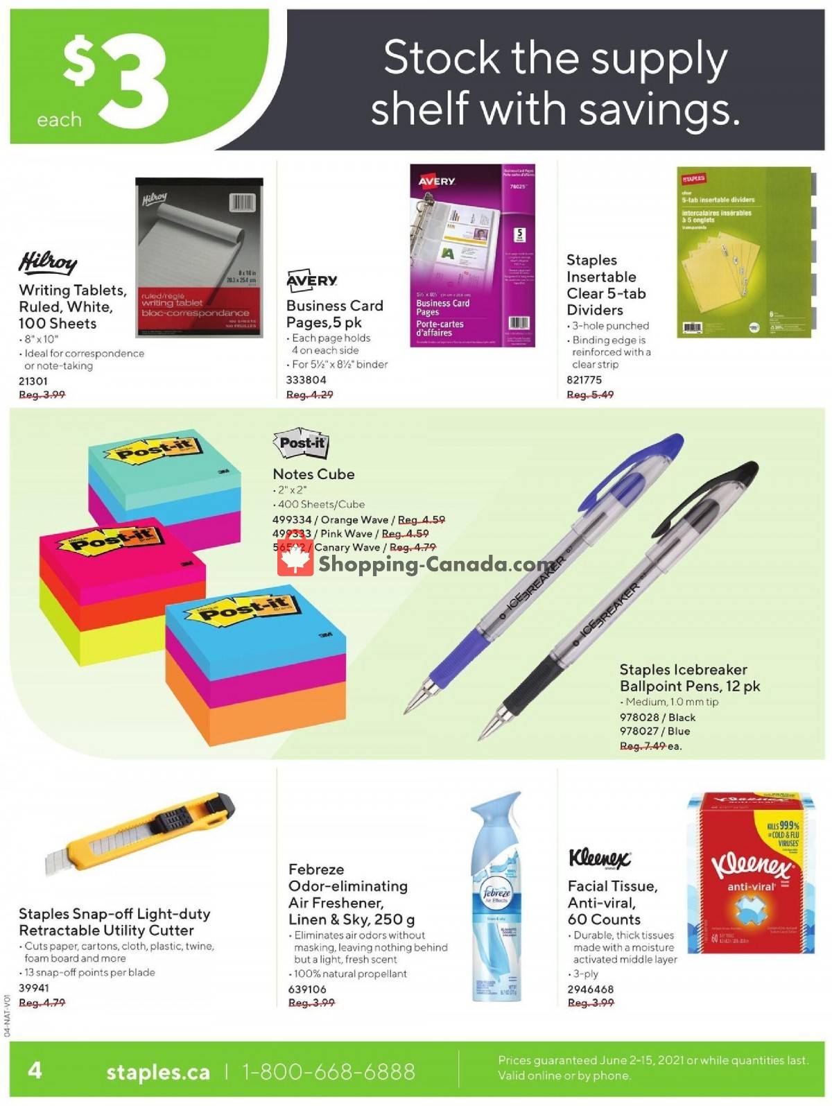 Staples flyer from Wednesday June 2, 2021 to Tuesday June 15, 2021 - page 4