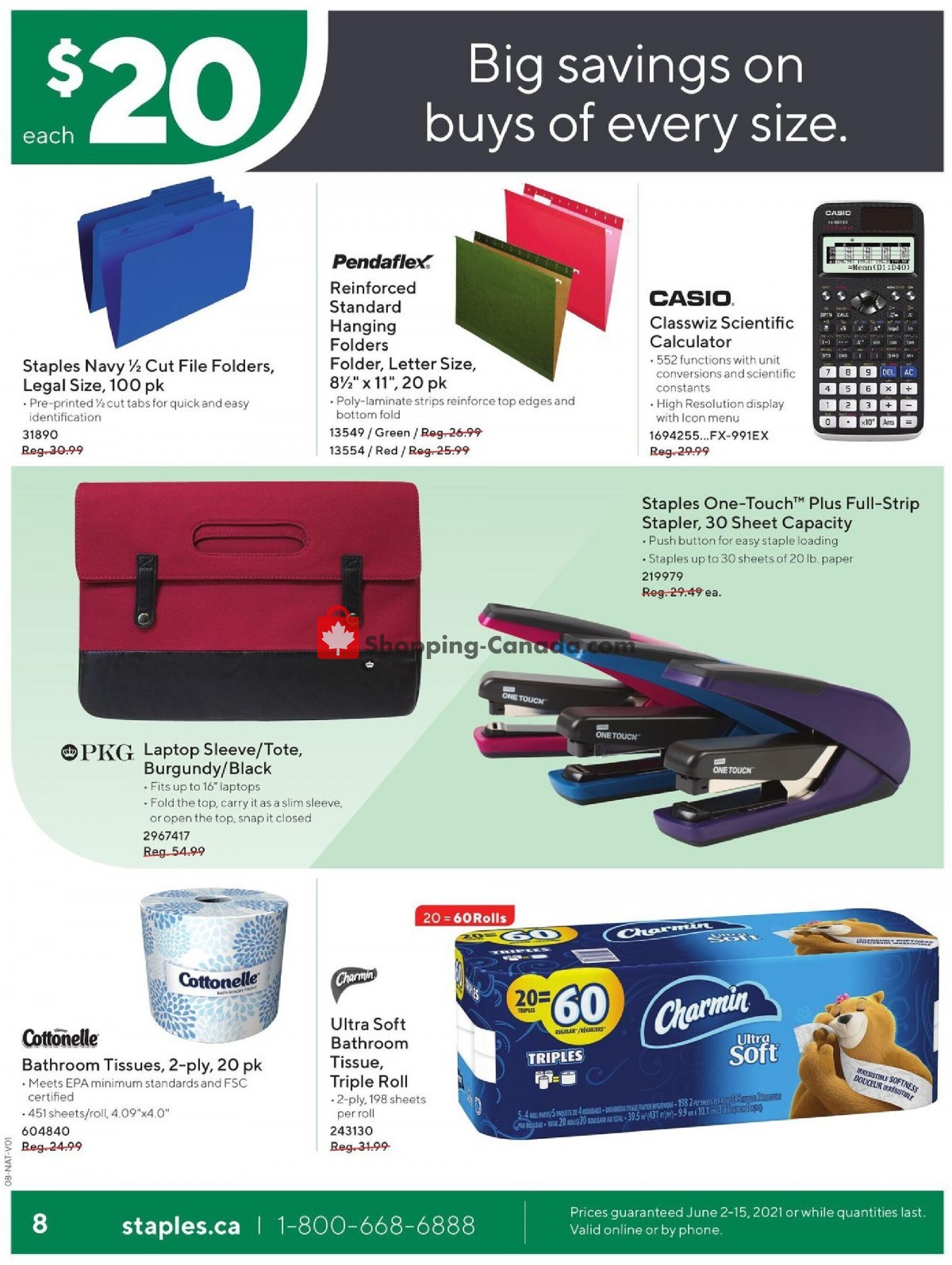 Staples flyer from Wednesday June 2, 2021 to Tuesday June 15, 2021 - page 8