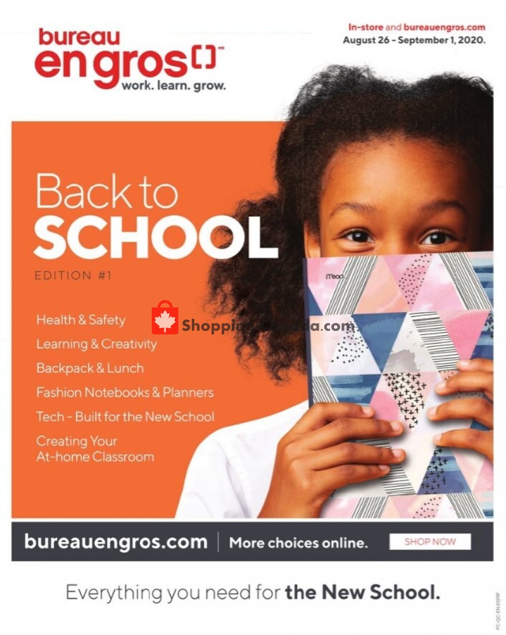 Staples Canada, flyer (Everything You Need For The New School QC