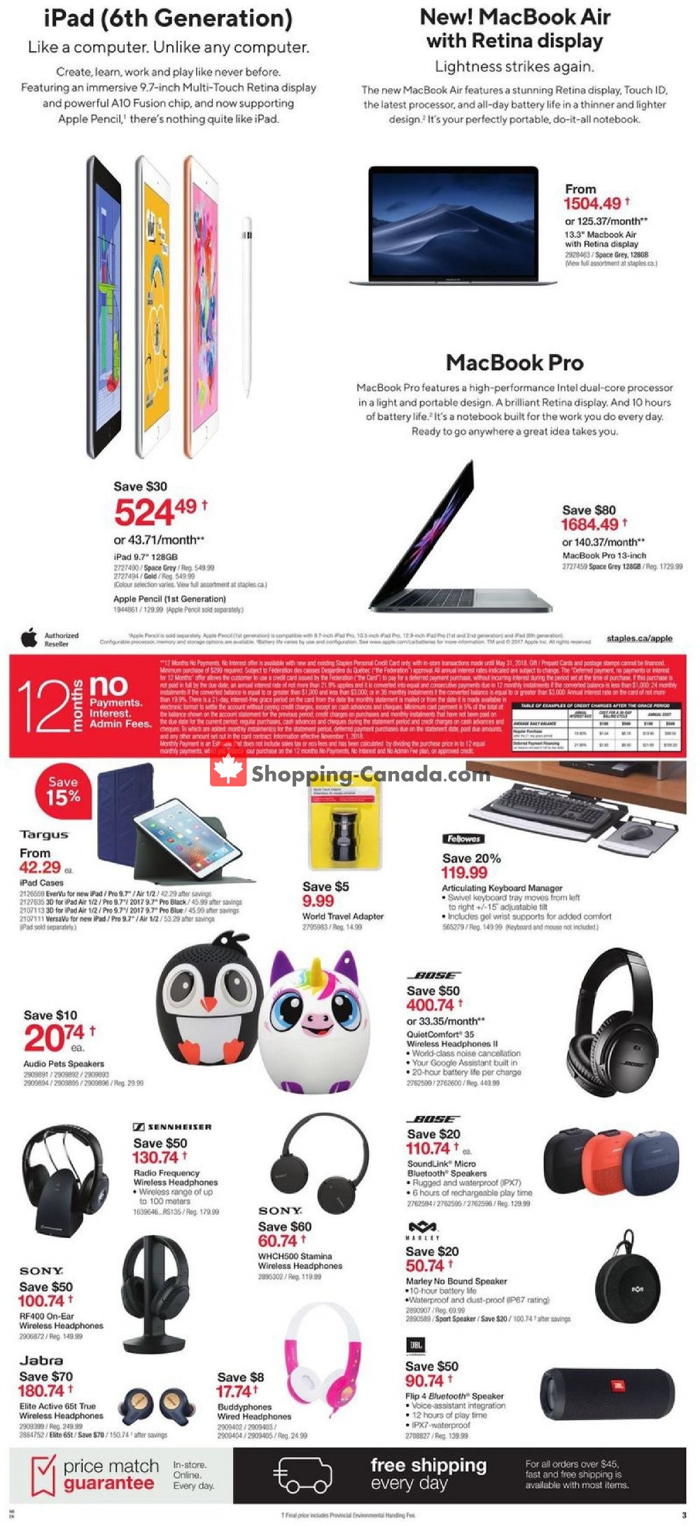 Staples Canada, flyer (Extended Holiday Hours Atlantic) December